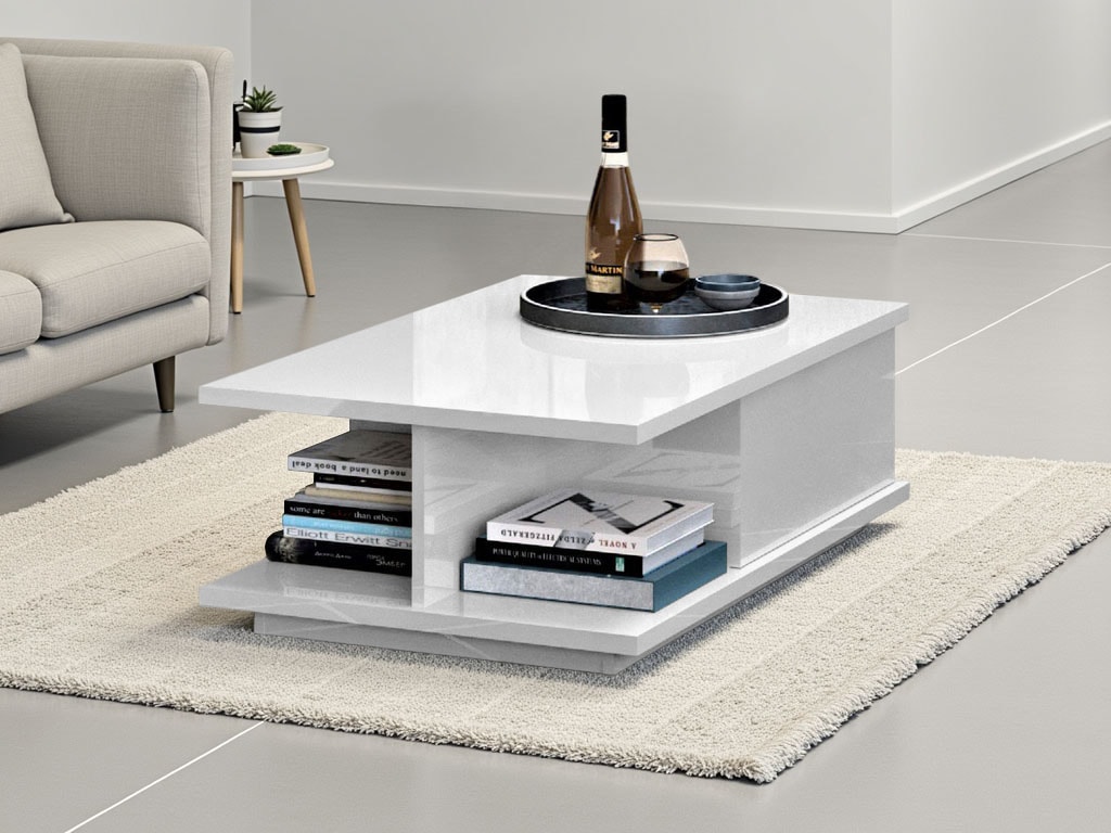 OTTO home Couchtisch »Piano« UV lackiert, Wohnzimmer Tisch mit Schublade inkl. Soft-Close Funktion