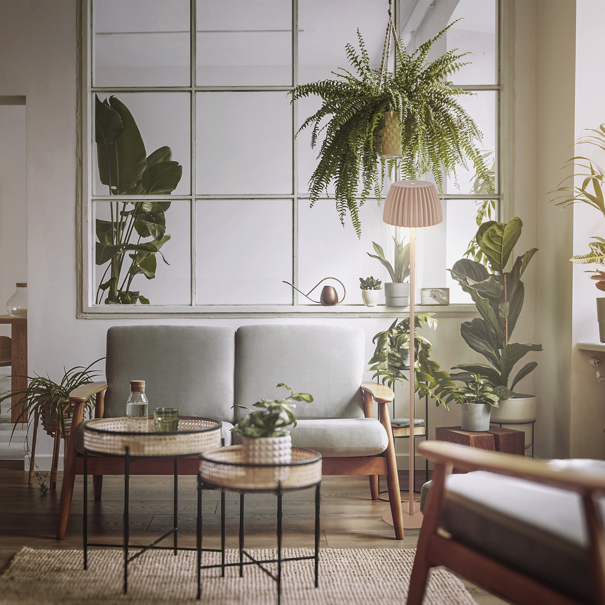 Briloner Leuchten LED Stehlampe »Akku LED Stehleuchte Riffle«