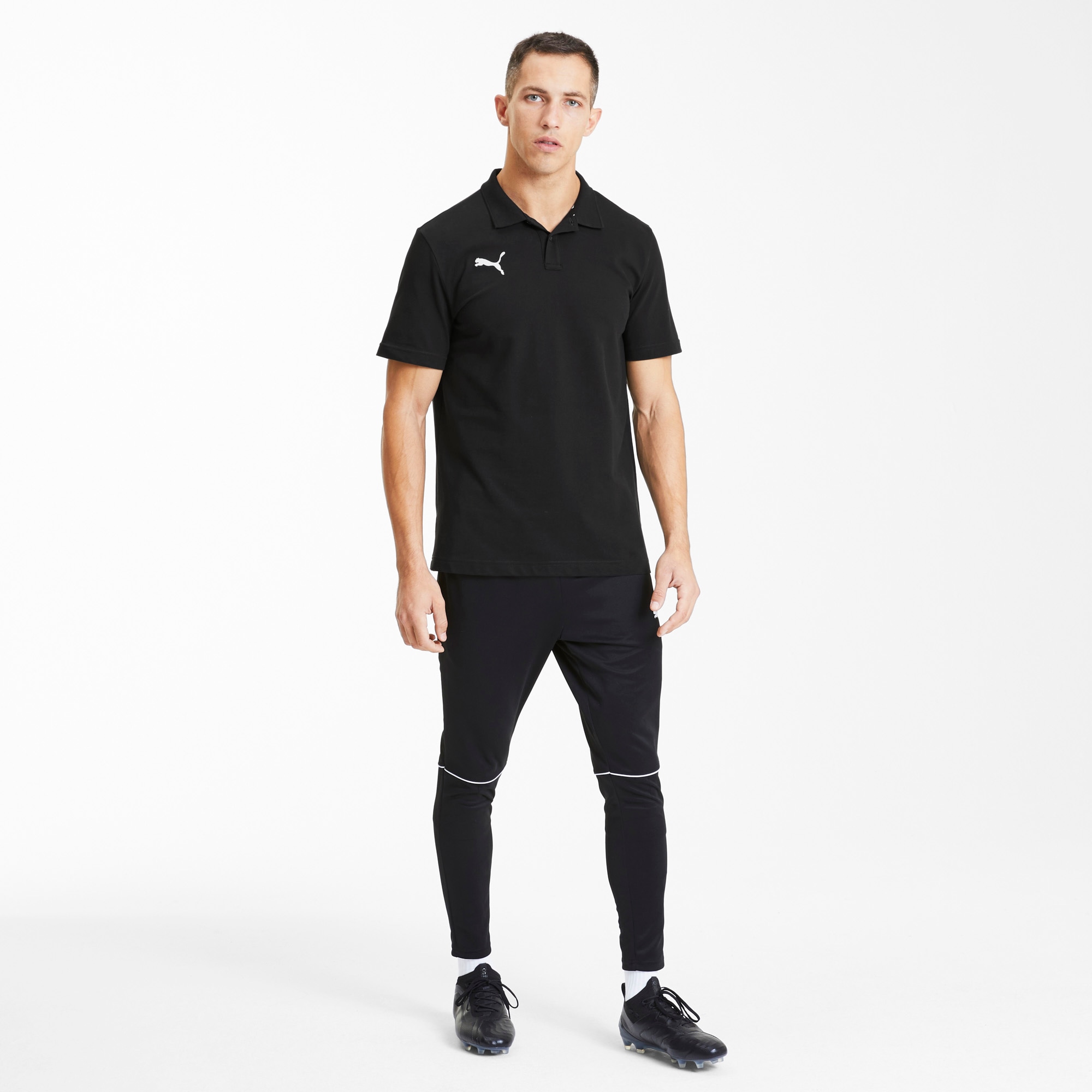 PUMA Poloshirt »TEAMGOAL 23 CASUALS POLO« Slim Fit Passform, Kurzarm, mit Reißverschluss, normale Kragenform