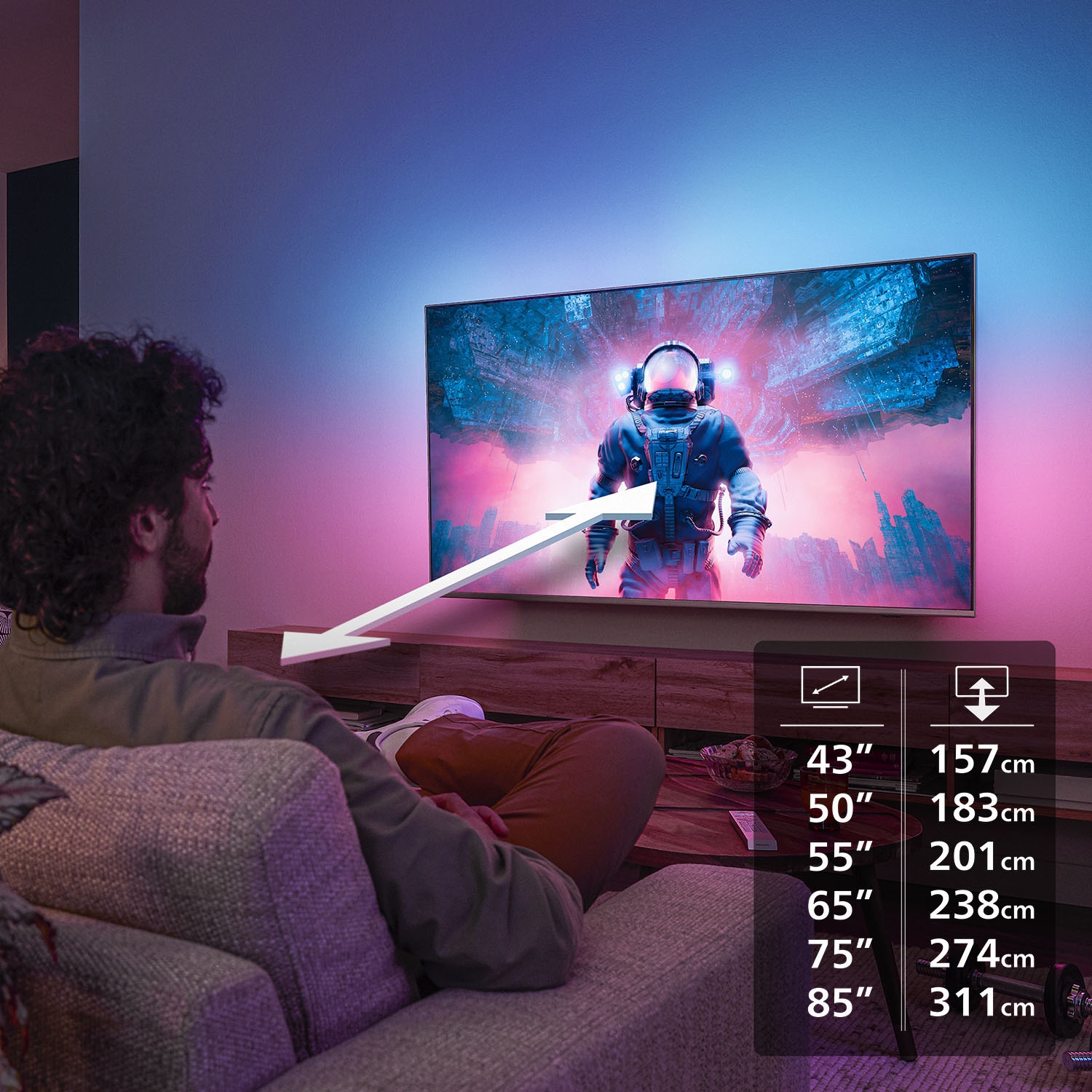 Philips LED-Fernseher »43PUS8500/12« 108 cm/43 ″ Smart-TV