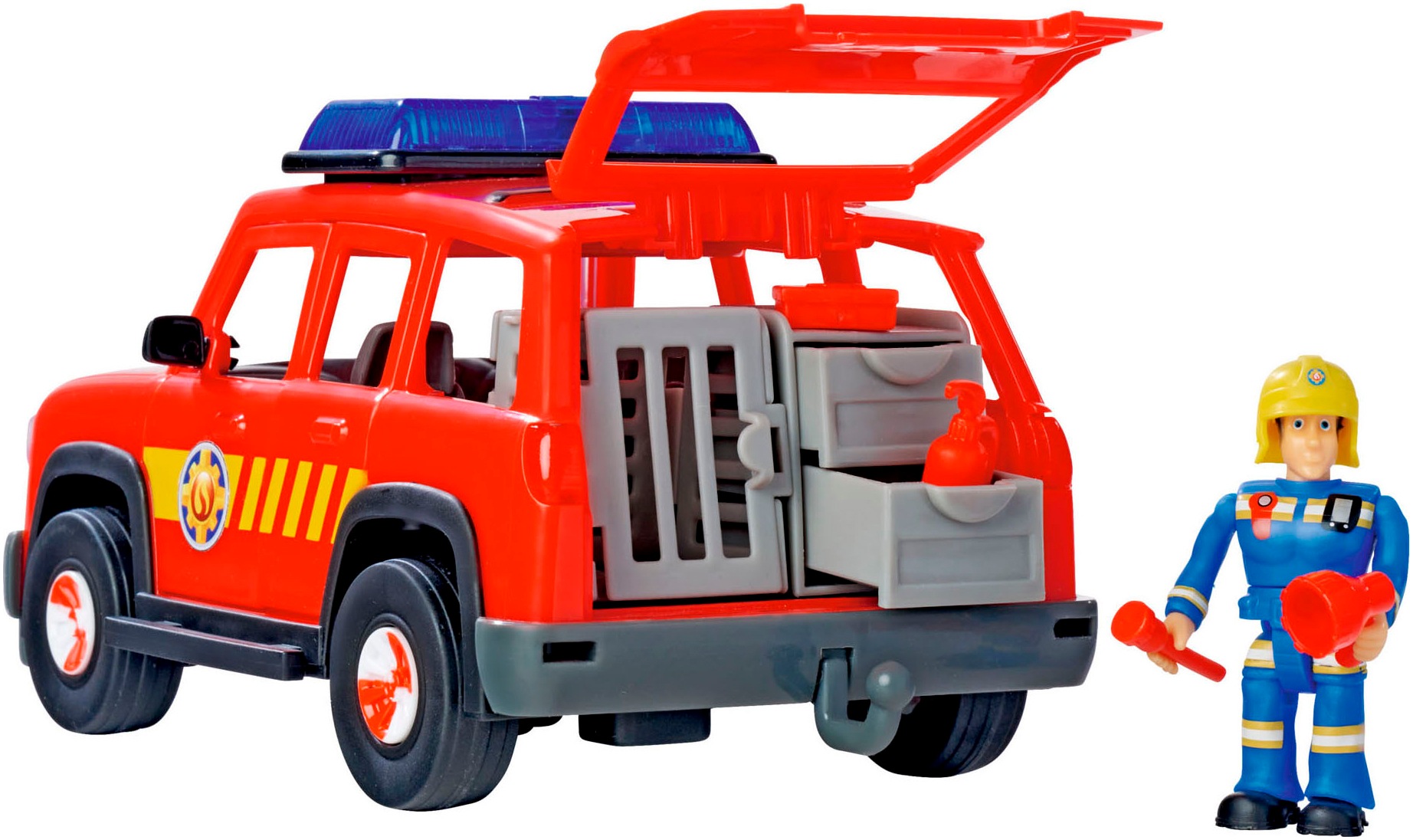 SIMBA Spielzeug-Feuerwehr »Sam First Responder Fahrzeug«, mit Licht und Sound
