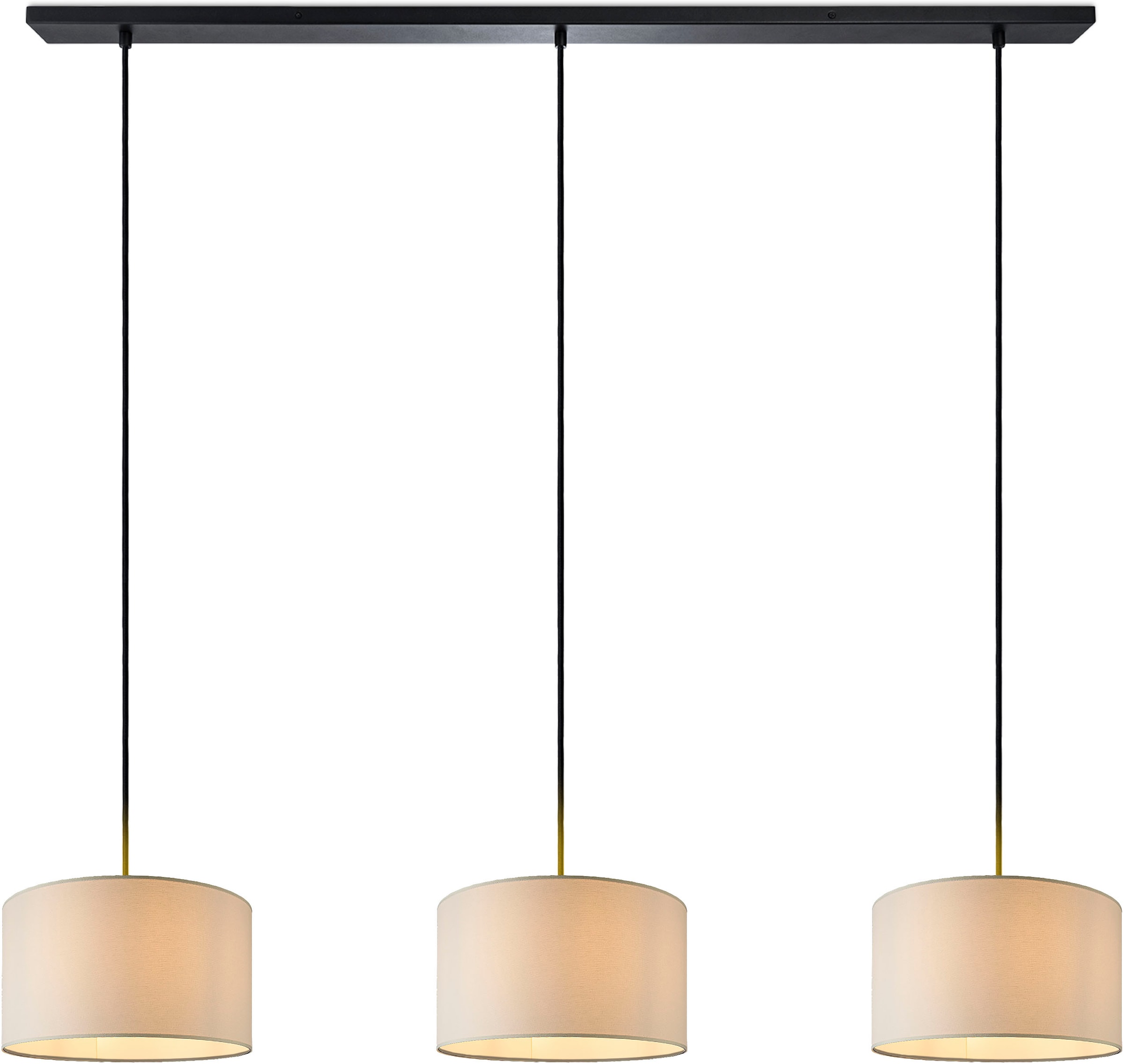 Paco Home Pendelleuchte »HUGO CANVAS UNI COLOR« E27 Pendelleuchte Wohnzimmer Hängelampe Esszimmer Lampenschirm E27 Uni
