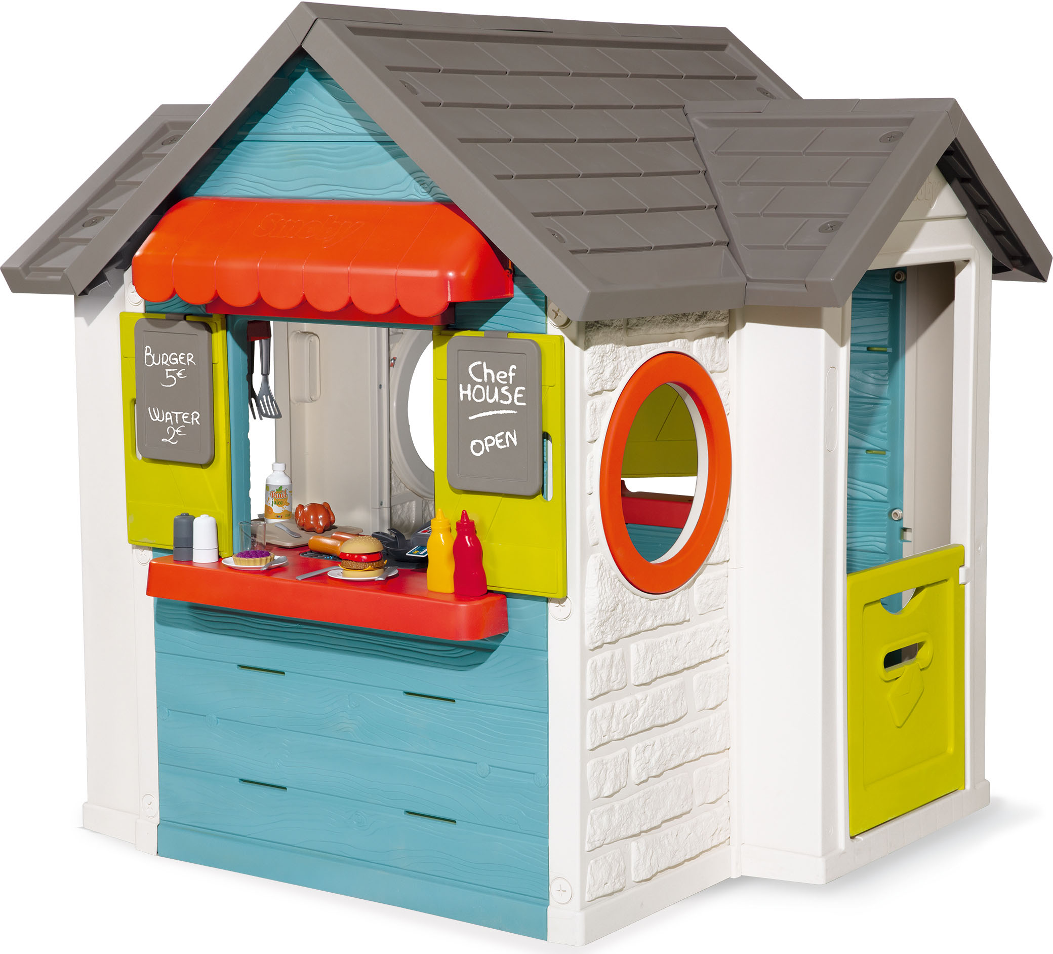 Spielhaus »Chef Haus«, Made in Europe; Gartenhaus, Restaurant und Kaufmannsladen in Einem