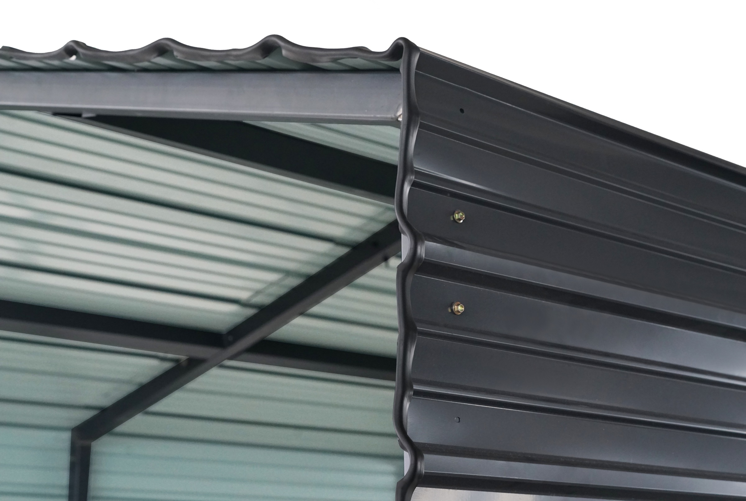 WESTMANN Doppelcarport »Kopenhagen L Grau« Stahl Grau wetterfeste Konstruktion durch pulverbeschichtete Oberfläche