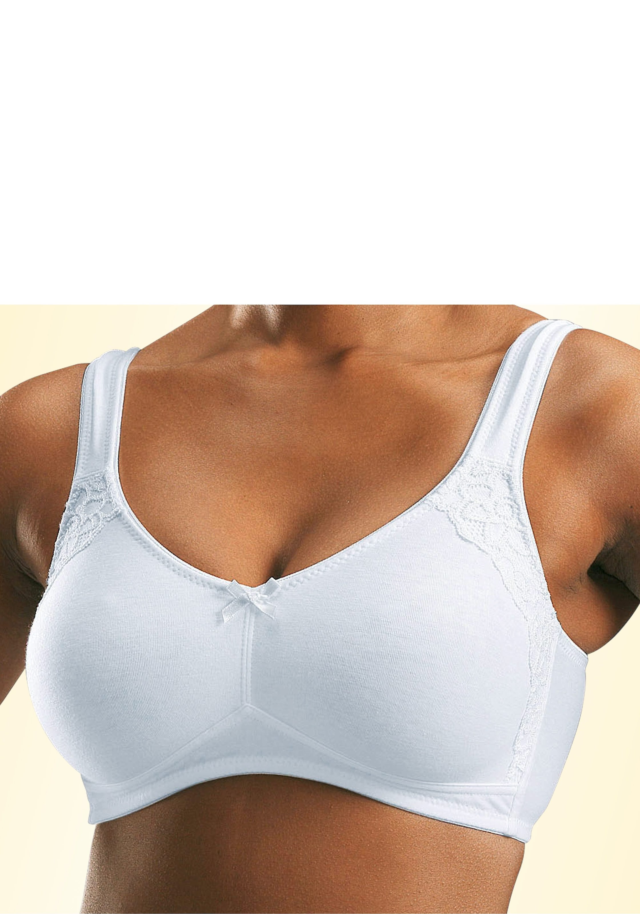 petite fleur Soft-BH, (Packung, 2 Stück), ohne Bügel, aus Baumwolle, Basic  Dessous bei ♕ | T-Shirt-BHs