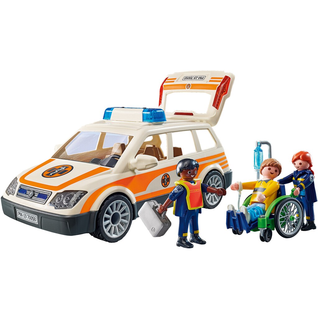 Playmobil® Konstruktions-Spielset »Notarzt-PKW (71037), City Life«, (44 St.)