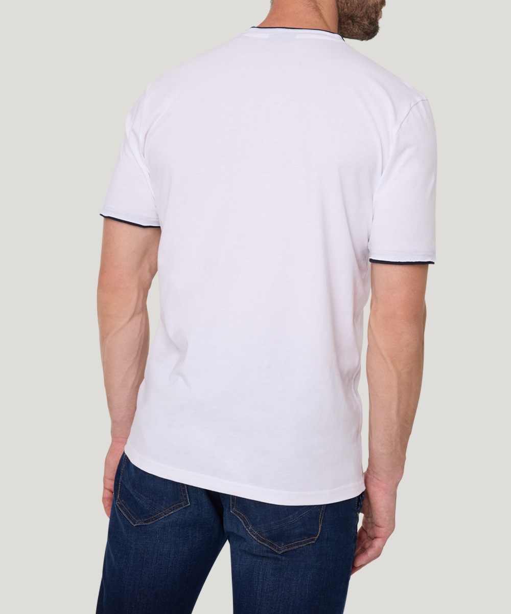 Pioneer Authentic Jeans T-Shirt, mit kontrastfarbenen Details