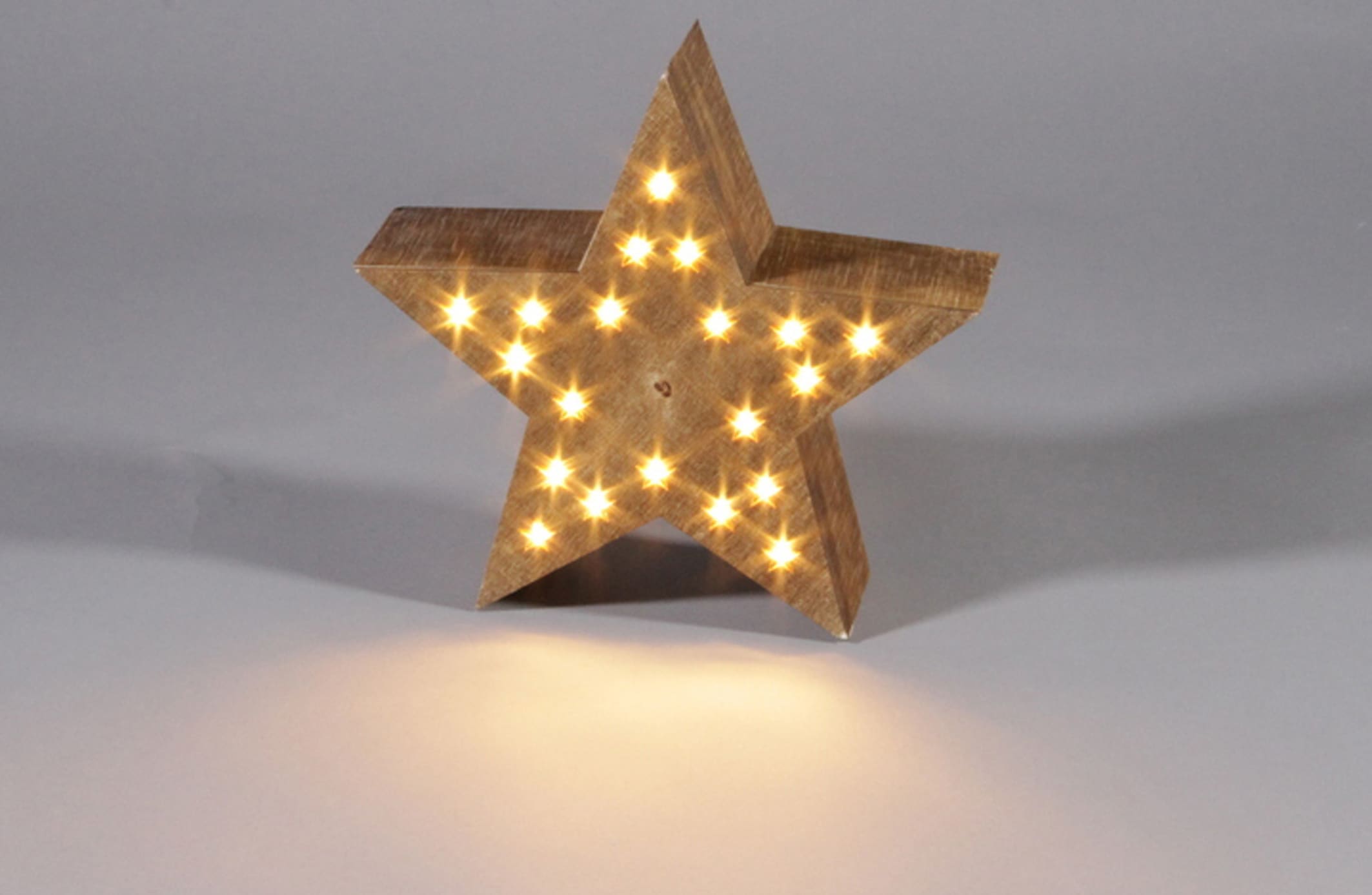»Weihnachtsstern, | 3 Holz, kaufen XXL Stern aus online cm Weihnachtsdeko«, Garantie mit LED ca. Jahren Ø 20