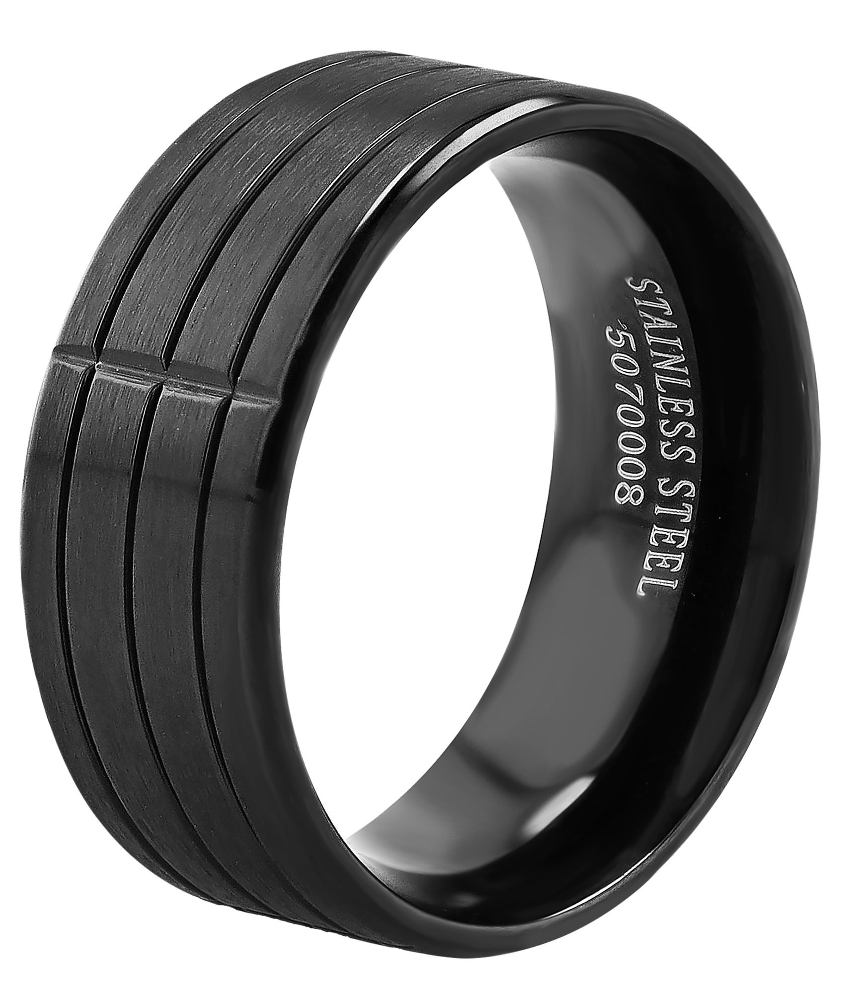 Adelia´s Fingerring »Herren Ring aus Edelstahl«