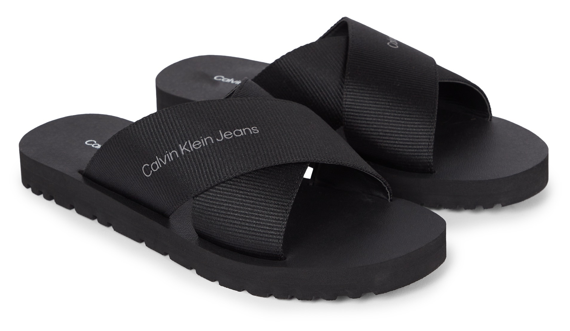 Pantolette »CROSS SANDAL SLIPON RP IN BTW«, Sommerschuh, Schlappen, Poolslides, mit...