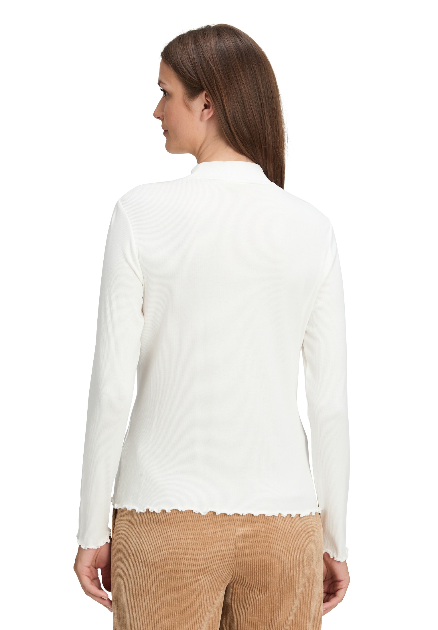 Betty&Co Langarmshirt »Langarm-Shirt mit Rippenstruktur«