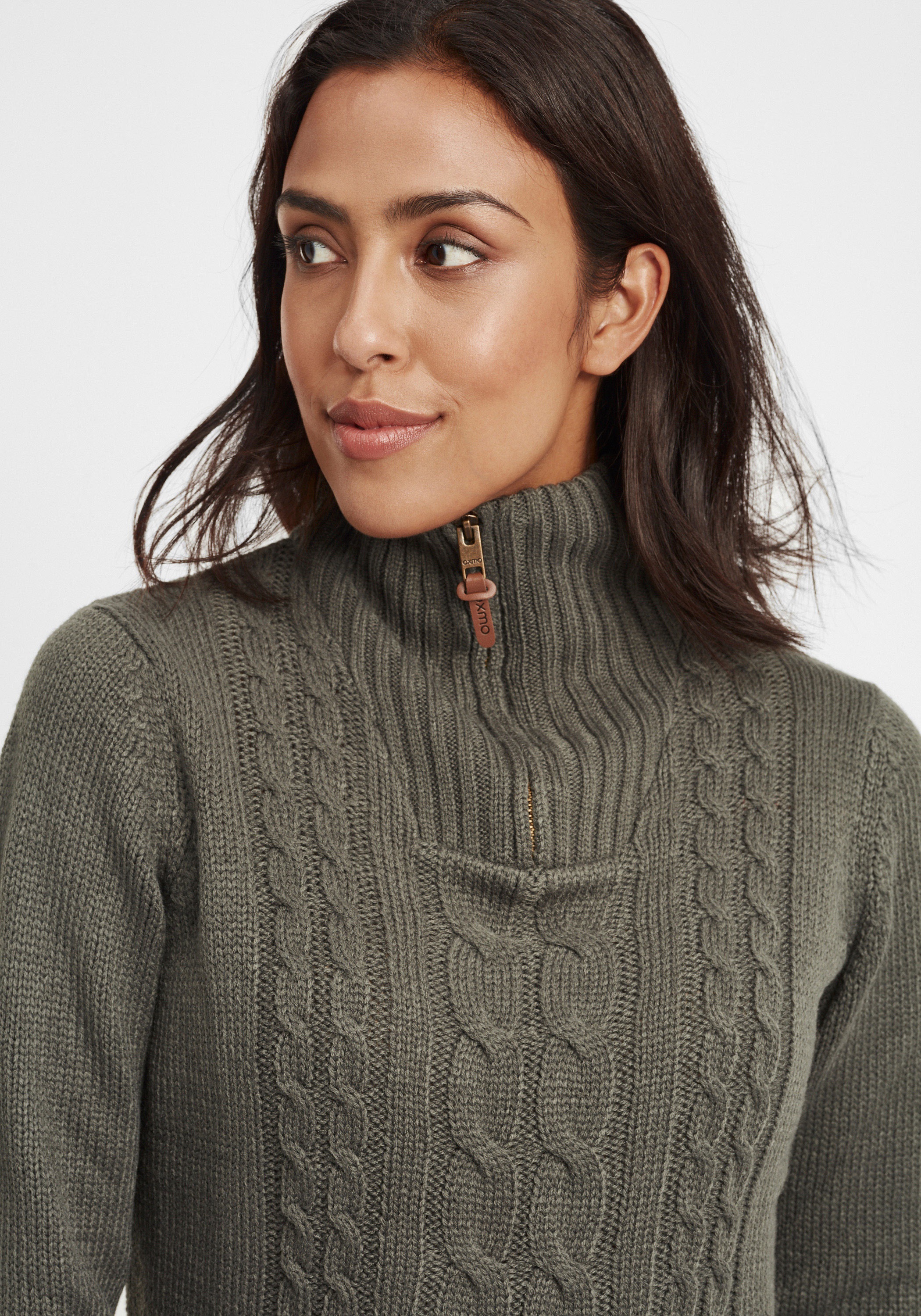 OXMO Strickjacke »Strickpullover OXCarry«