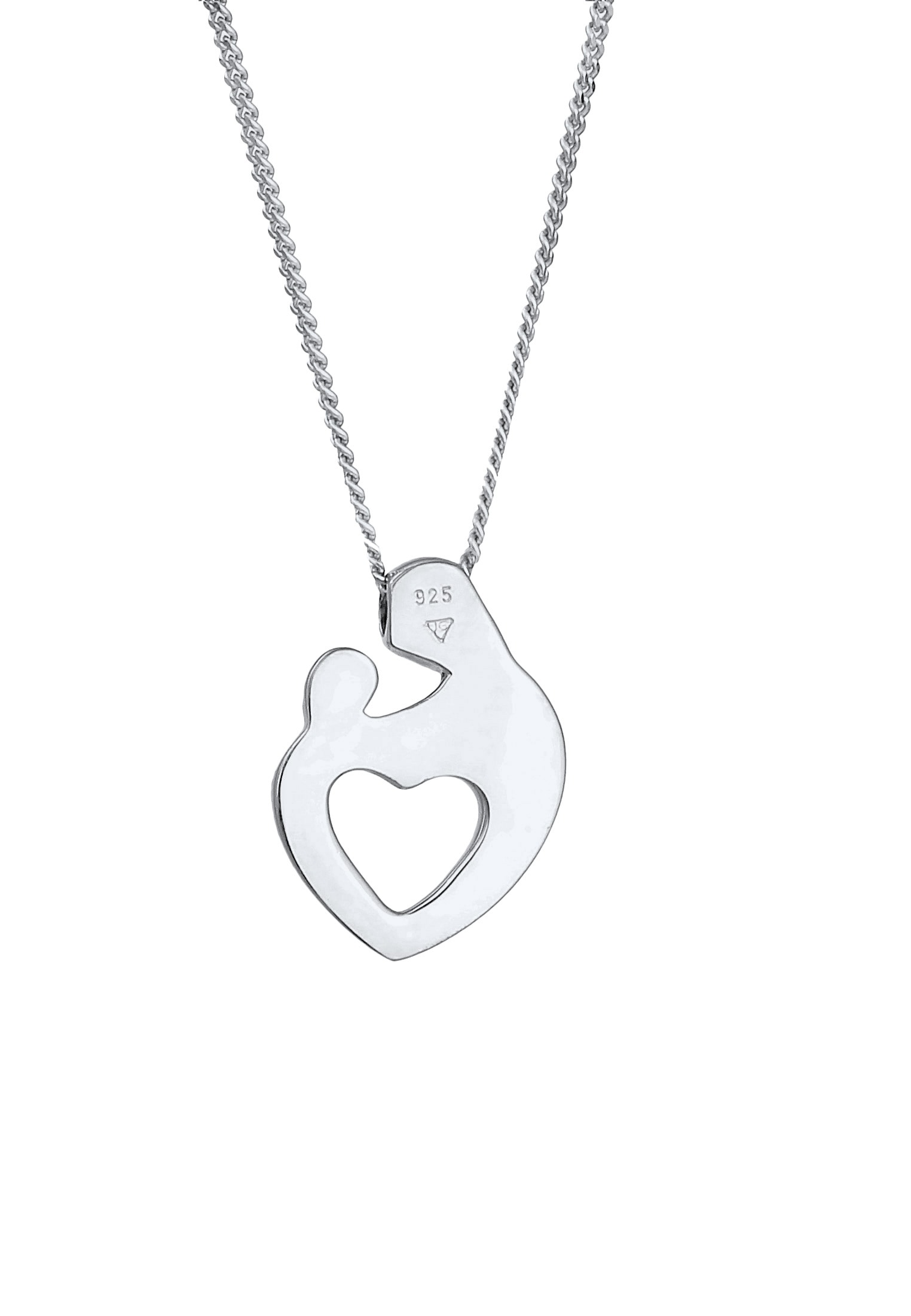 Elli Kette mit Anhänger »Halskette Mutter & Kind Herz 925 Silber«