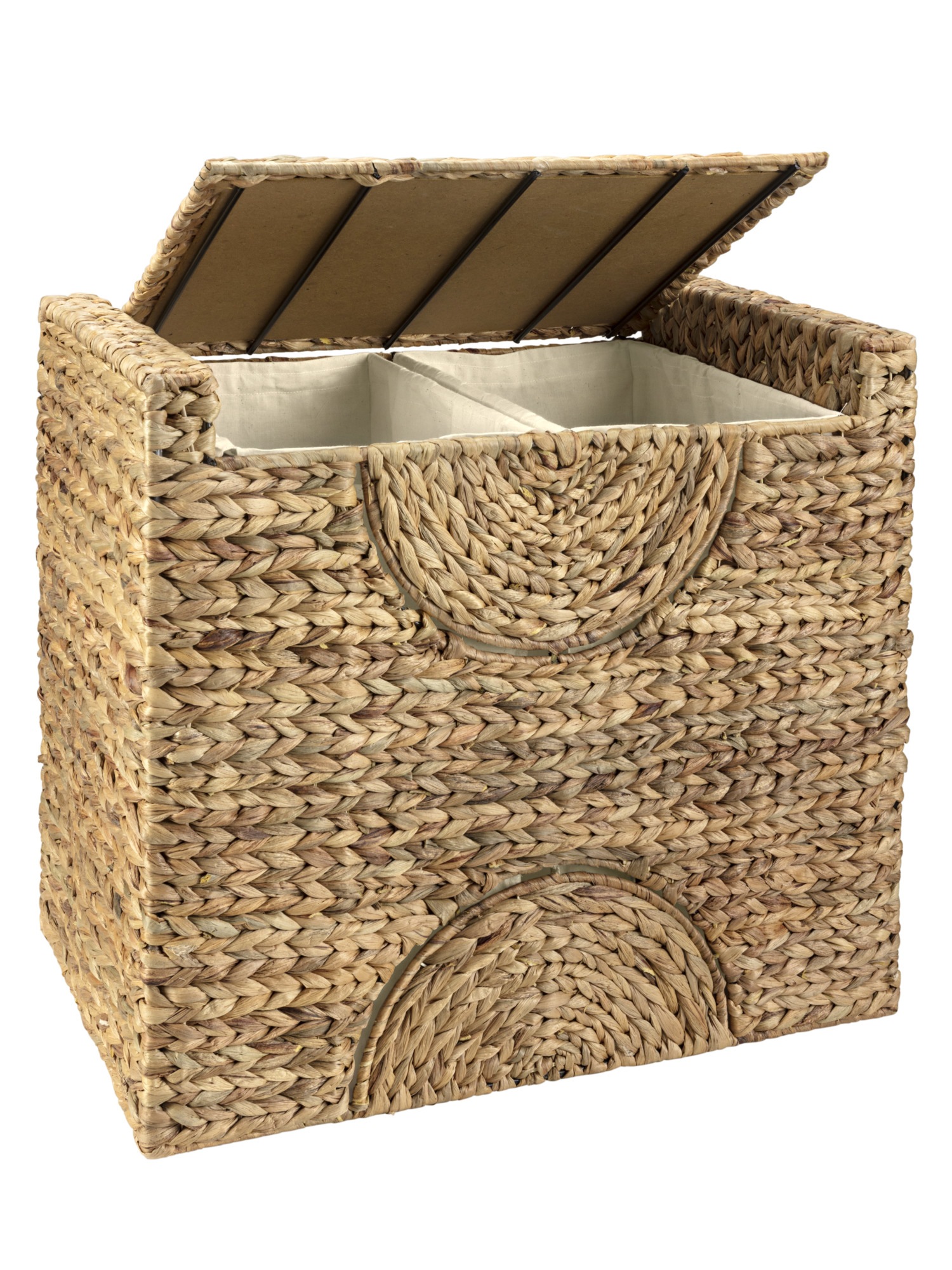 Hocker mit Stauraum aus Rattan