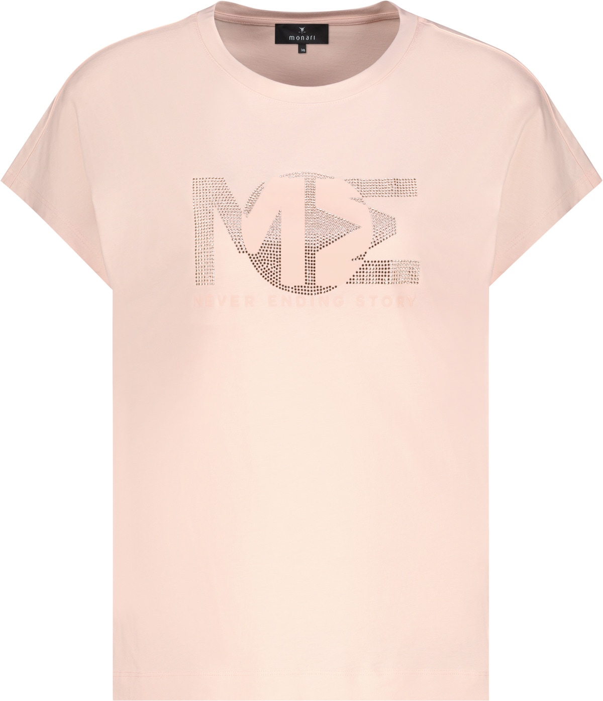 Monari T-Shirt »Shirt Basic Schmuck« Regular fit mit Strasssteinen