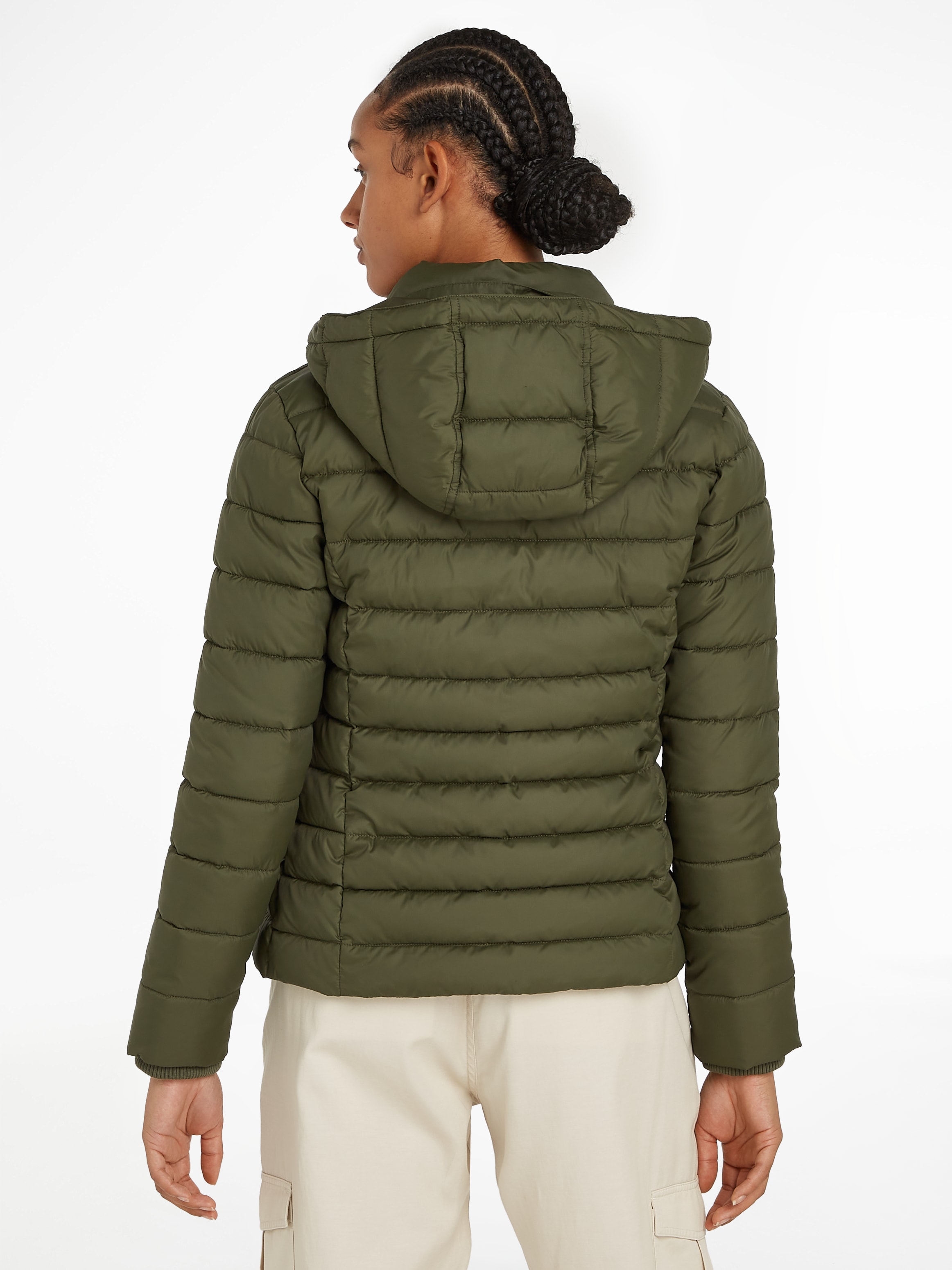 Tommy Jeans Steppjacke »TJW BASIC HOODED JACKET«, mit Kapuze, mit Kapuze
