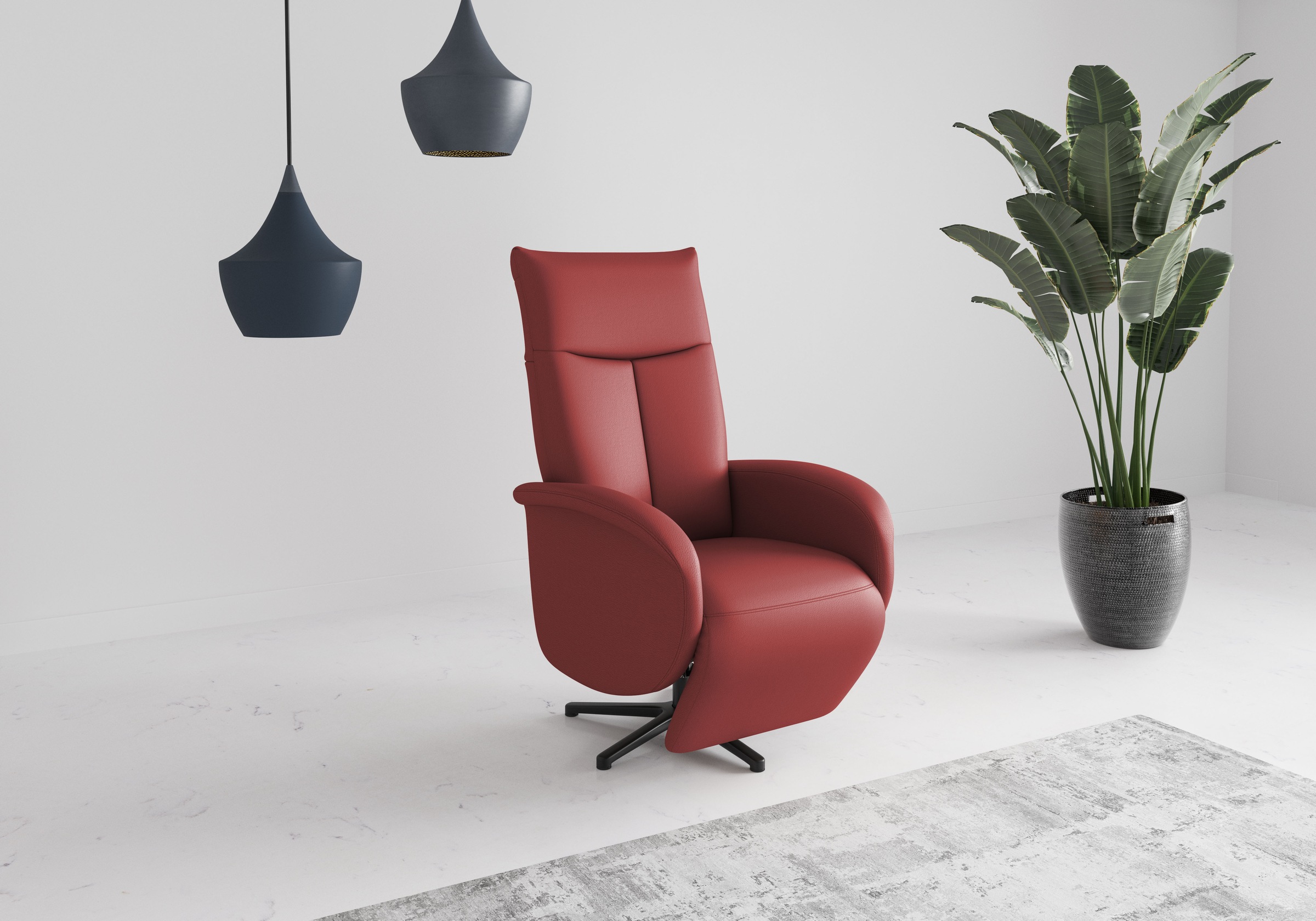 sit&more TV-Sessel "Juma, inkl. Drehfunktion & Kopfteilverstellung" Höhe Armlehne 64 cm, wahlweise mit Aufstehhilfe, 2 Motoren und Akku