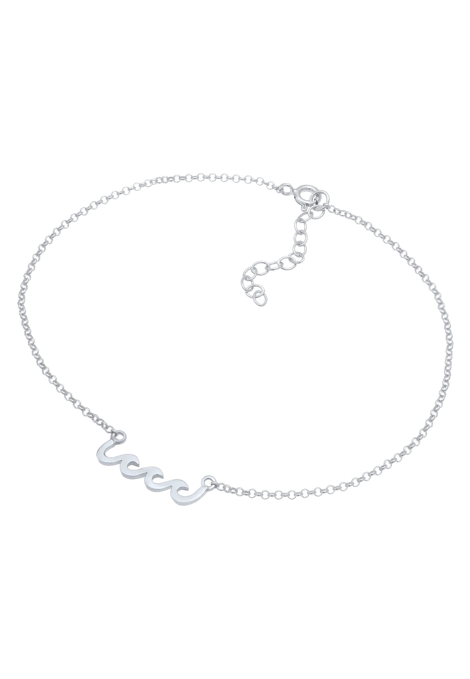 Elli Fußkette »Fußschmuck Wellen Meer 925 Sterling Silber«