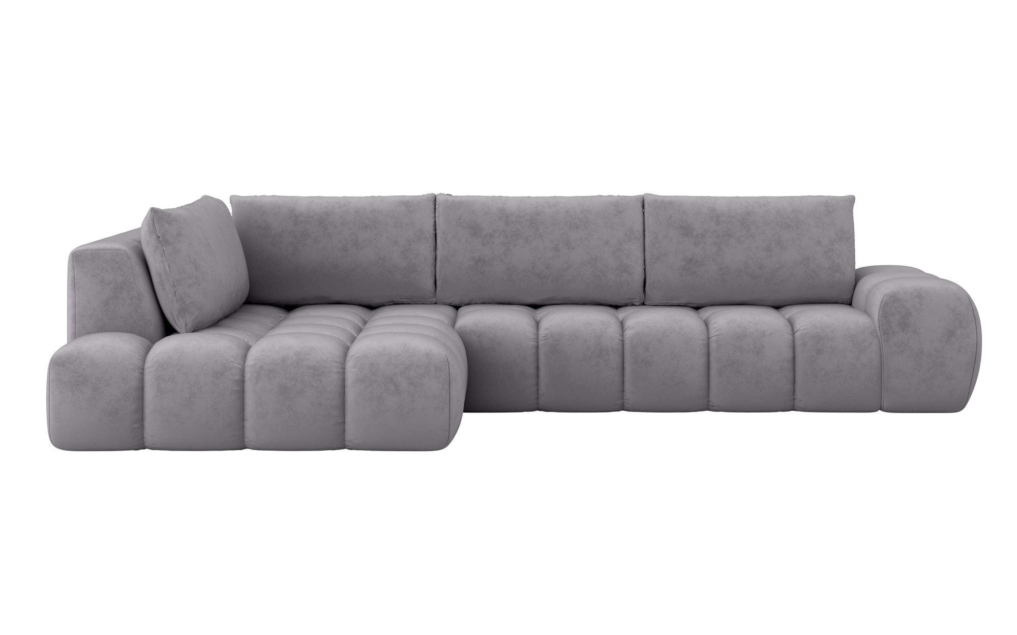 INOSIGN Ecksofa »AZITA klein, L-Form, elegant und bequem Designsofa«, lose Rückenkissen, traumhafte Steppung, Maße B/T/H: 296/176,5/89 cm