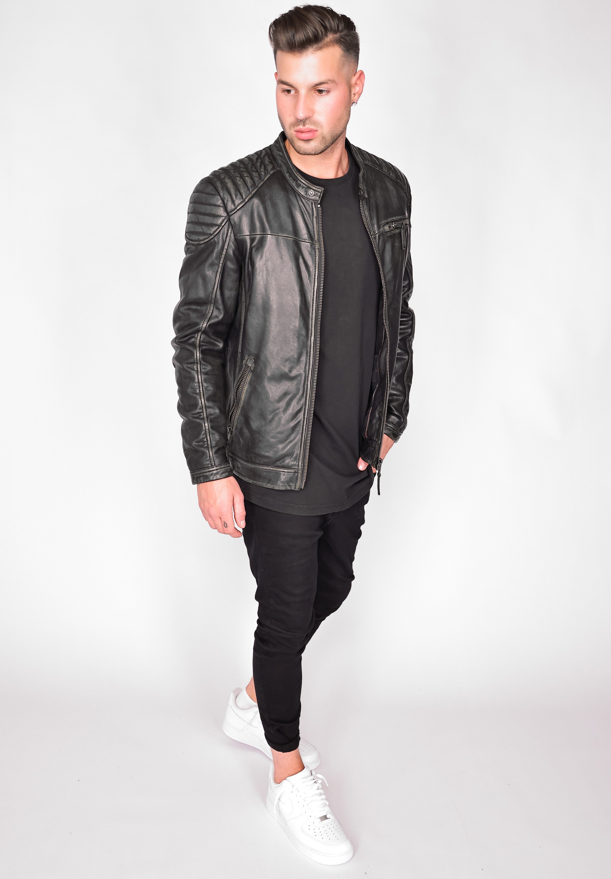 MUSTANG Bikerjacke »Lederjacke 31020234«