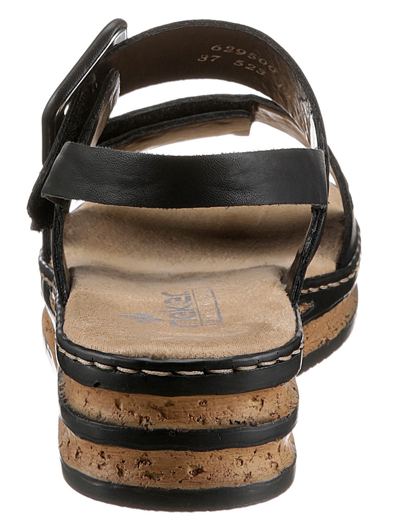 Rieker Keilsandalette, Sommerschuh, Sandale, Keilabsatz, mit modischer Schmuckspange