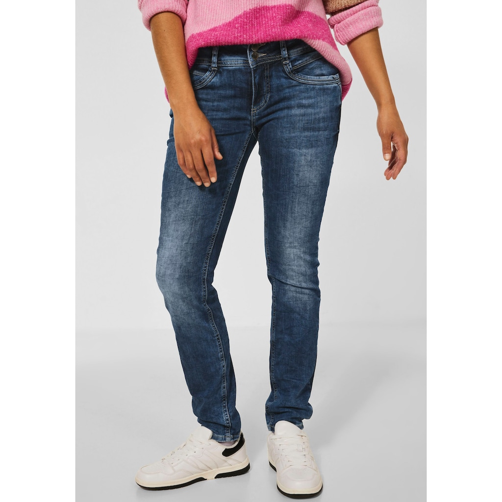 STREET ONE Slim-fit-Jeans »Style York«, mit Reißverschluss-Münztasche