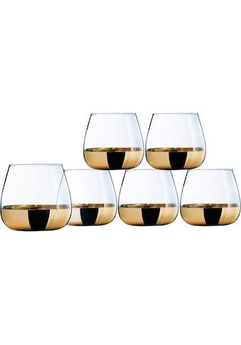 Leonique Whiskyglas »Trinkglas Donella«, (Set, 6 tlg.), Gläser Set, mit hochwertigem... kaufen