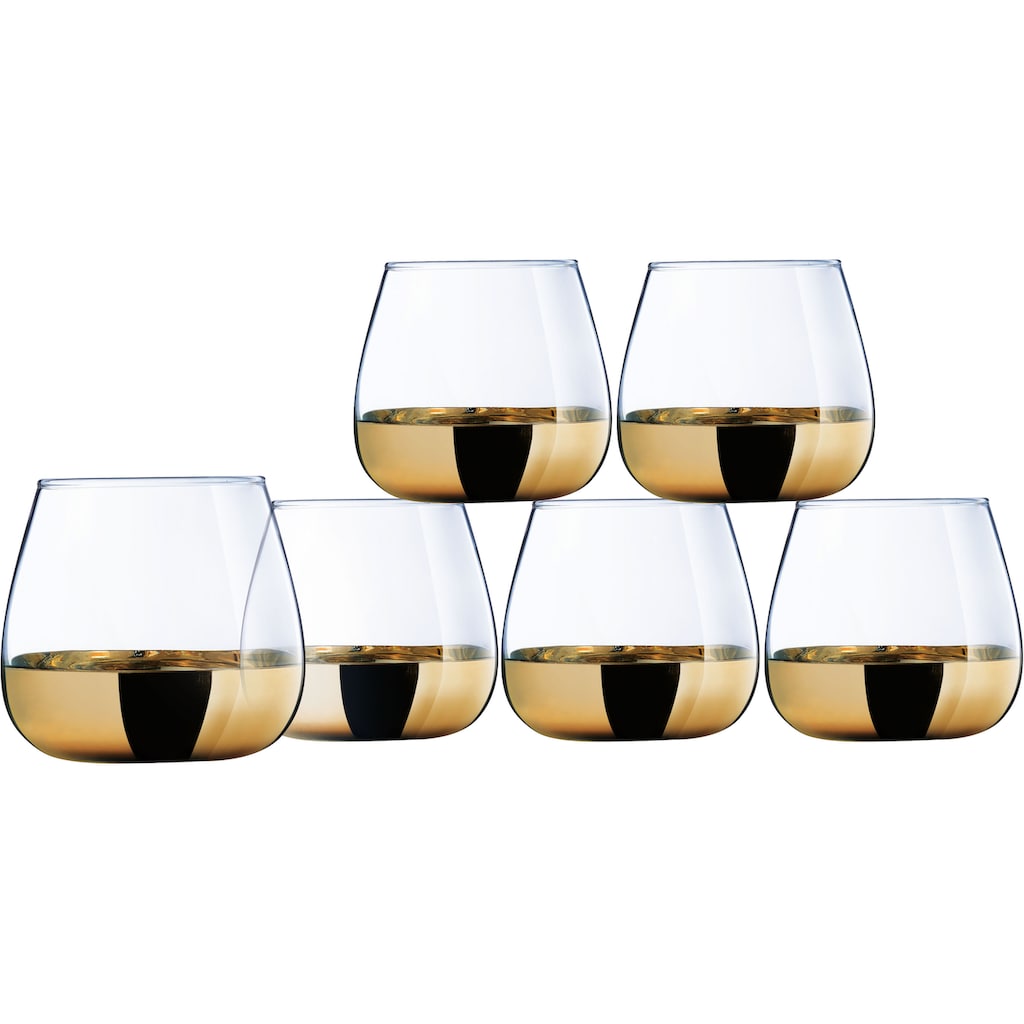Leonique Whiskyglas »Trinkglas Donella«, (Set, 6 tlg.)
