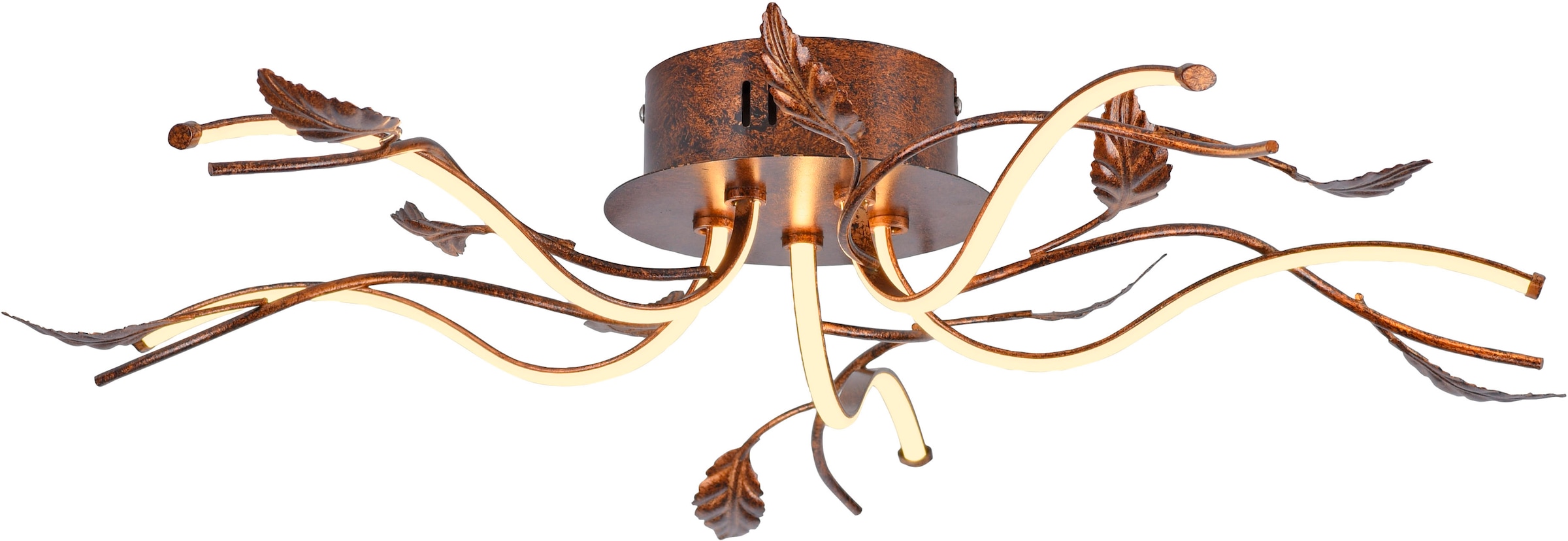 JUST LIGHT LED Deckenleuchte »AURELIA« LED-Board 1 Stk. Warmweiß Dimmbar, Memoryfunktion, 2700K Leuchtmittel