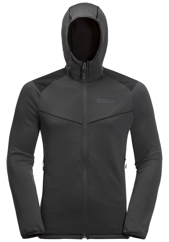 Jack Wolfskin Fleecejacke »KOLBENBERG HOODED FZ M«, mit Kapuze