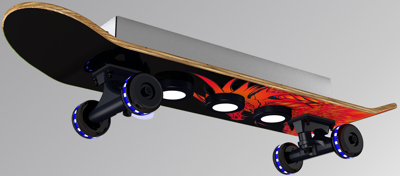 EVOTEC | Jahren Easy mit Cruiser, Rollen Garantie 3 - »Dragon«, Skateboard-Design, LED Wheels 7 kaufen online Deckenleuchte XXL flammig-flammig,