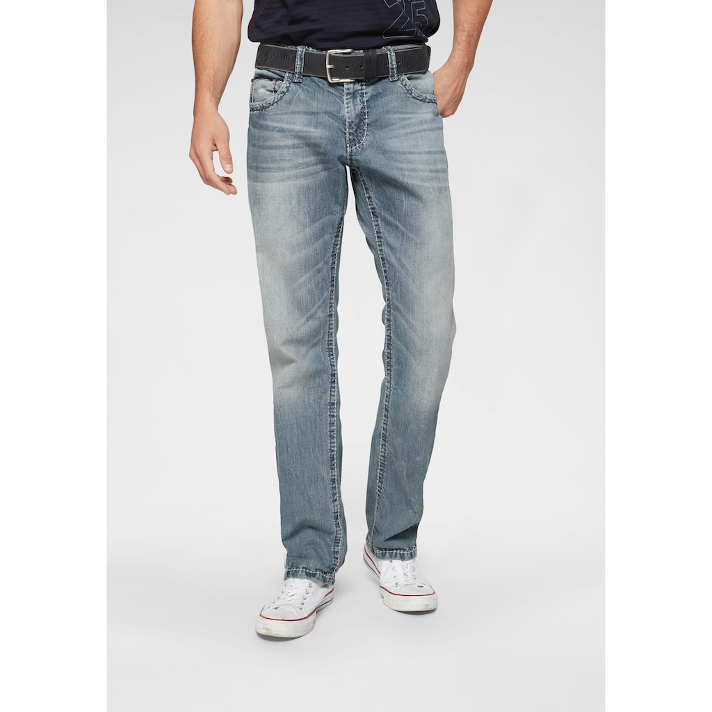 CAMP DAVID Loose-fit-Jeans, mit markanten Nähten und Stretch