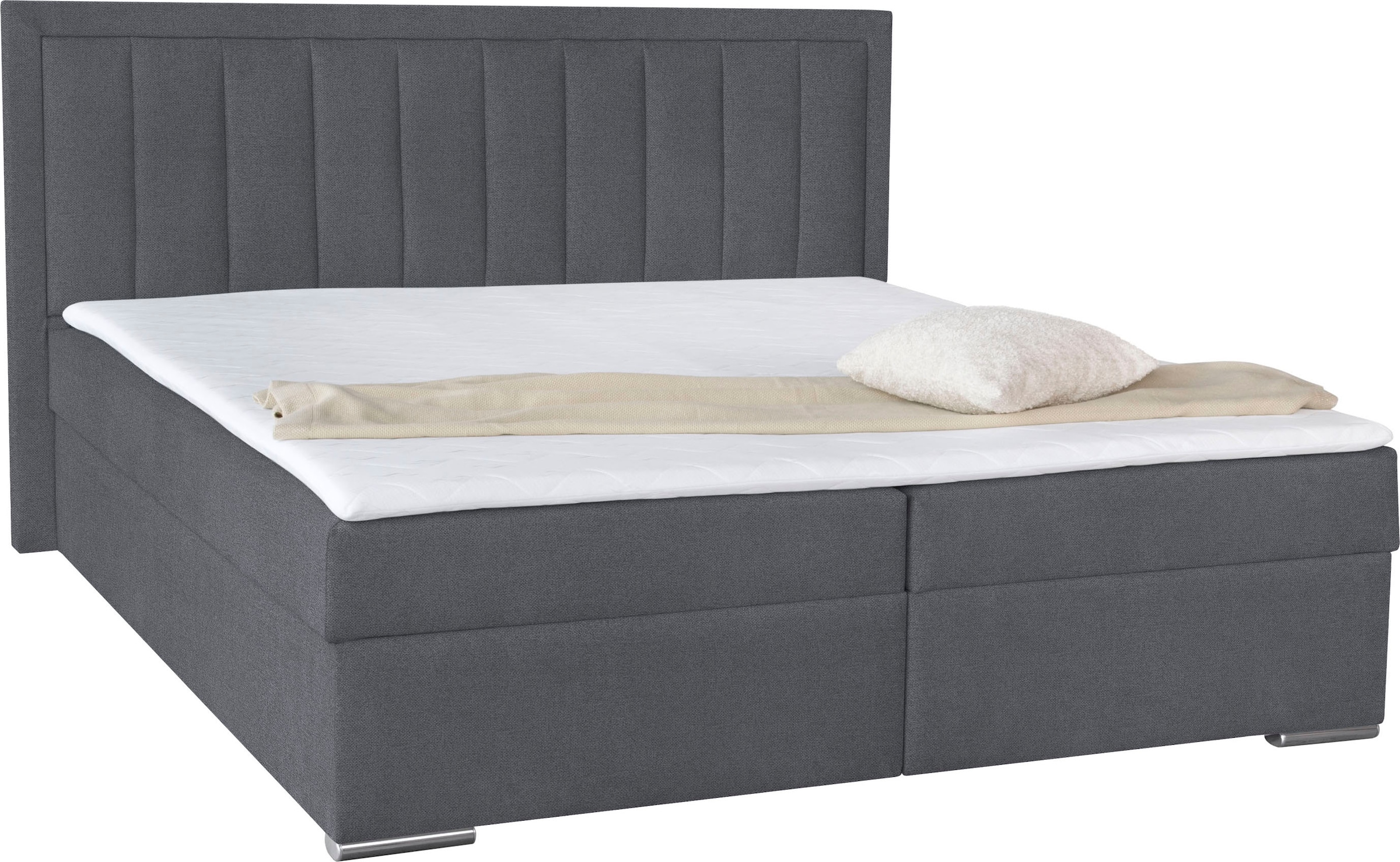 COLLECTION AB Boxbett »ATHENA inkl. Bettkasten, erhältlich in der Breite 180cm«, erhältlich in verschiedenen Härtegraden, inkl. Topper