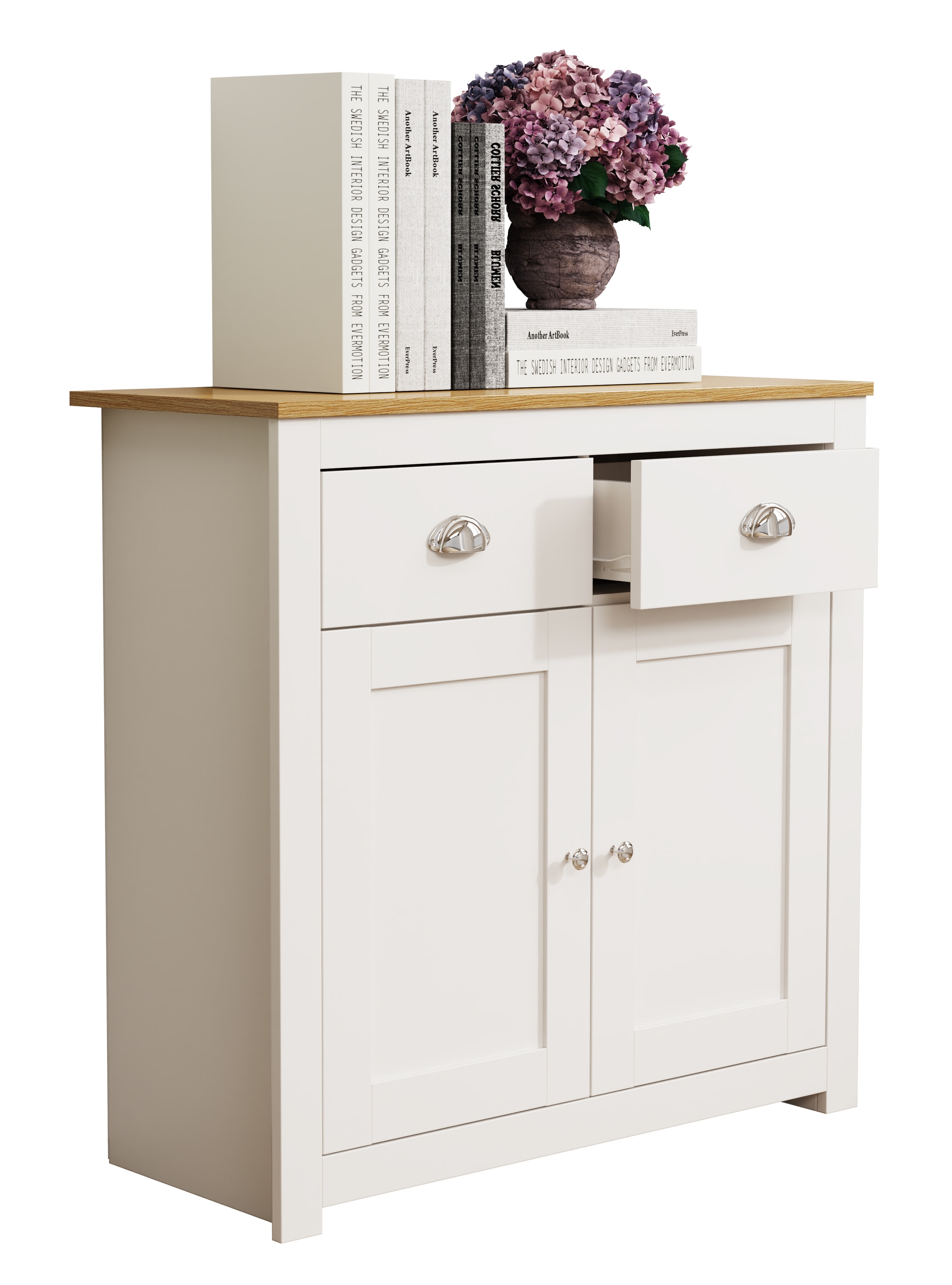 VCM Kommode »Holz Kommode Sideboard Schublade BalusaL« 1 Stk. tlg.
