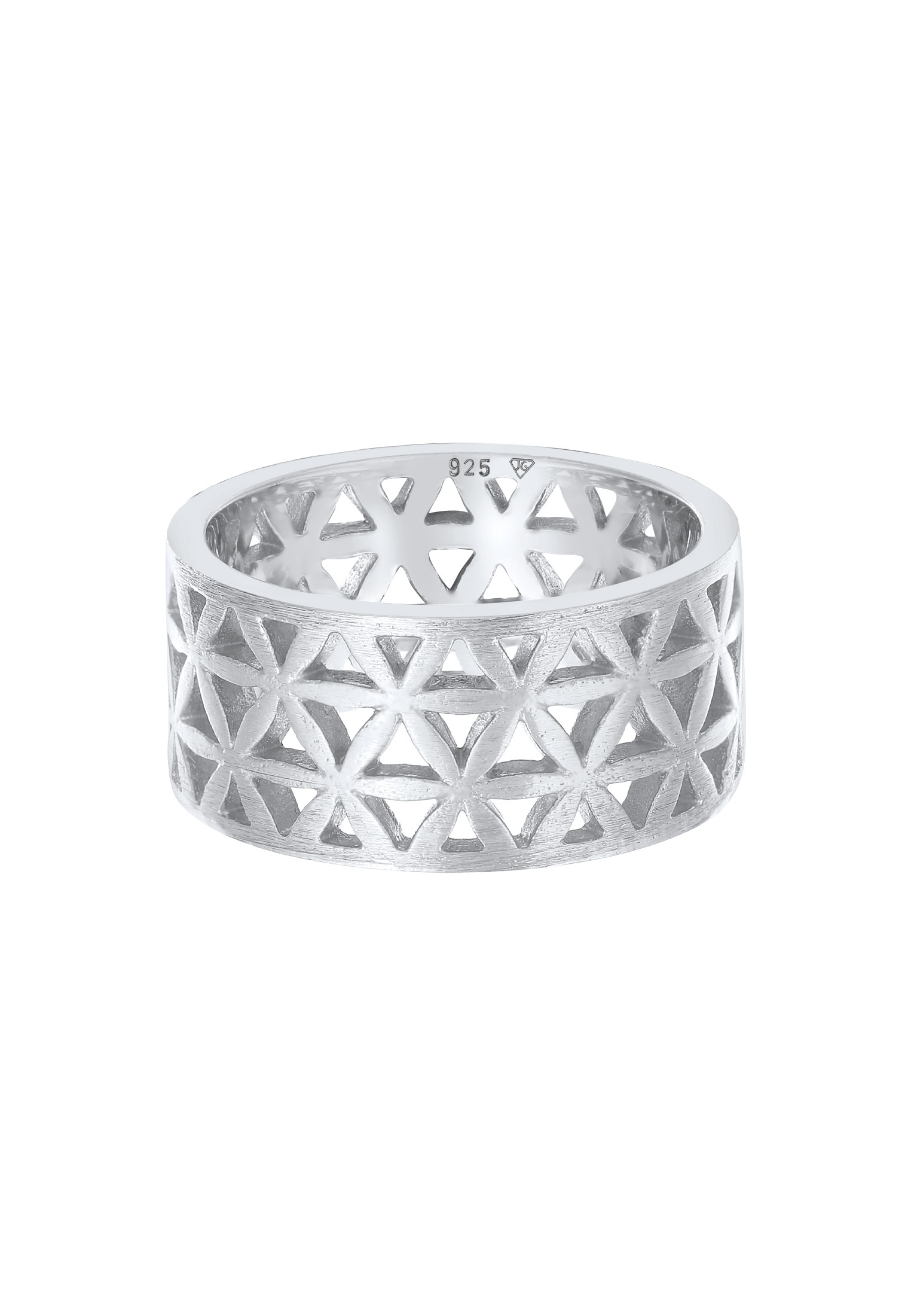 Elli Silberring »Ring Bandring Lebensblume Blume 925 Silber«