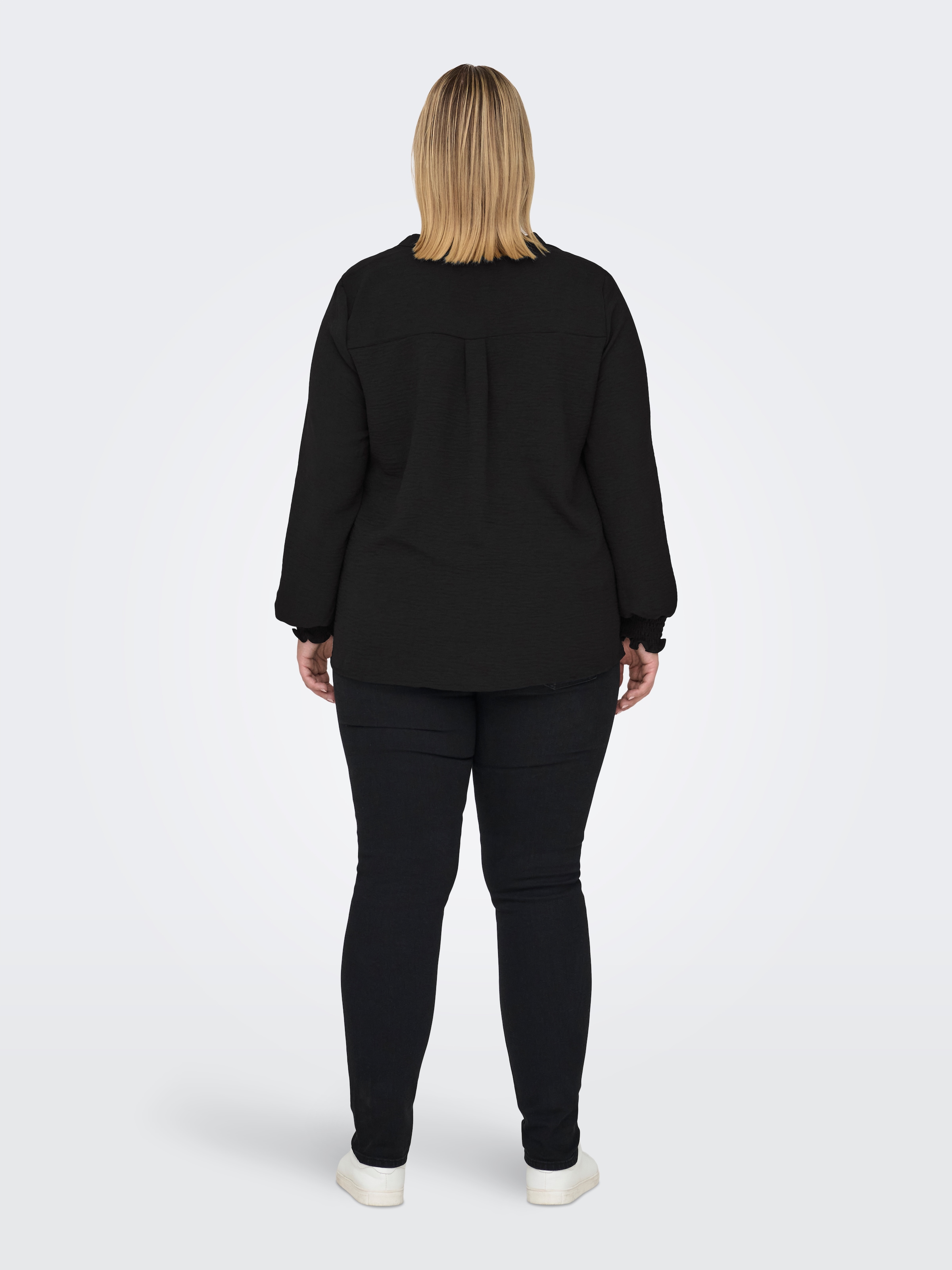 ONLY CARMAKOMA Shirtbluse »CARMETTA LIFE V-NECK TOP WVN NOOS«