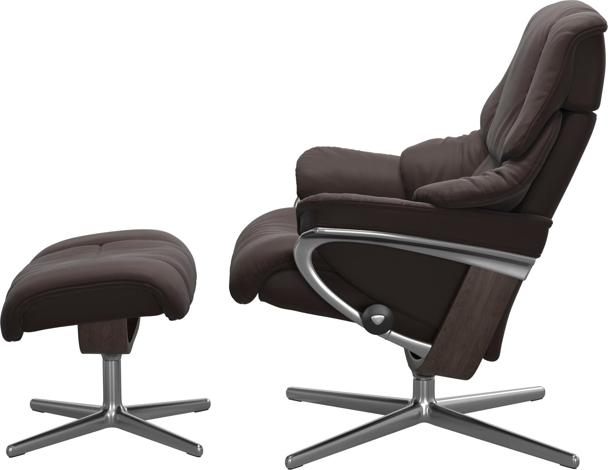 Stressless® Relaxsessel »Reno«, mit Cross Base, Größe S, M & L, Holzakzent Wenge