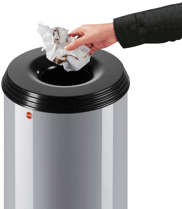 Hailo Mülleimer »ProfiLine Safe XL«, 1 Behälter, 45 Liter, Stahlblech, feuersicherer Papierkorb, Made in Germany