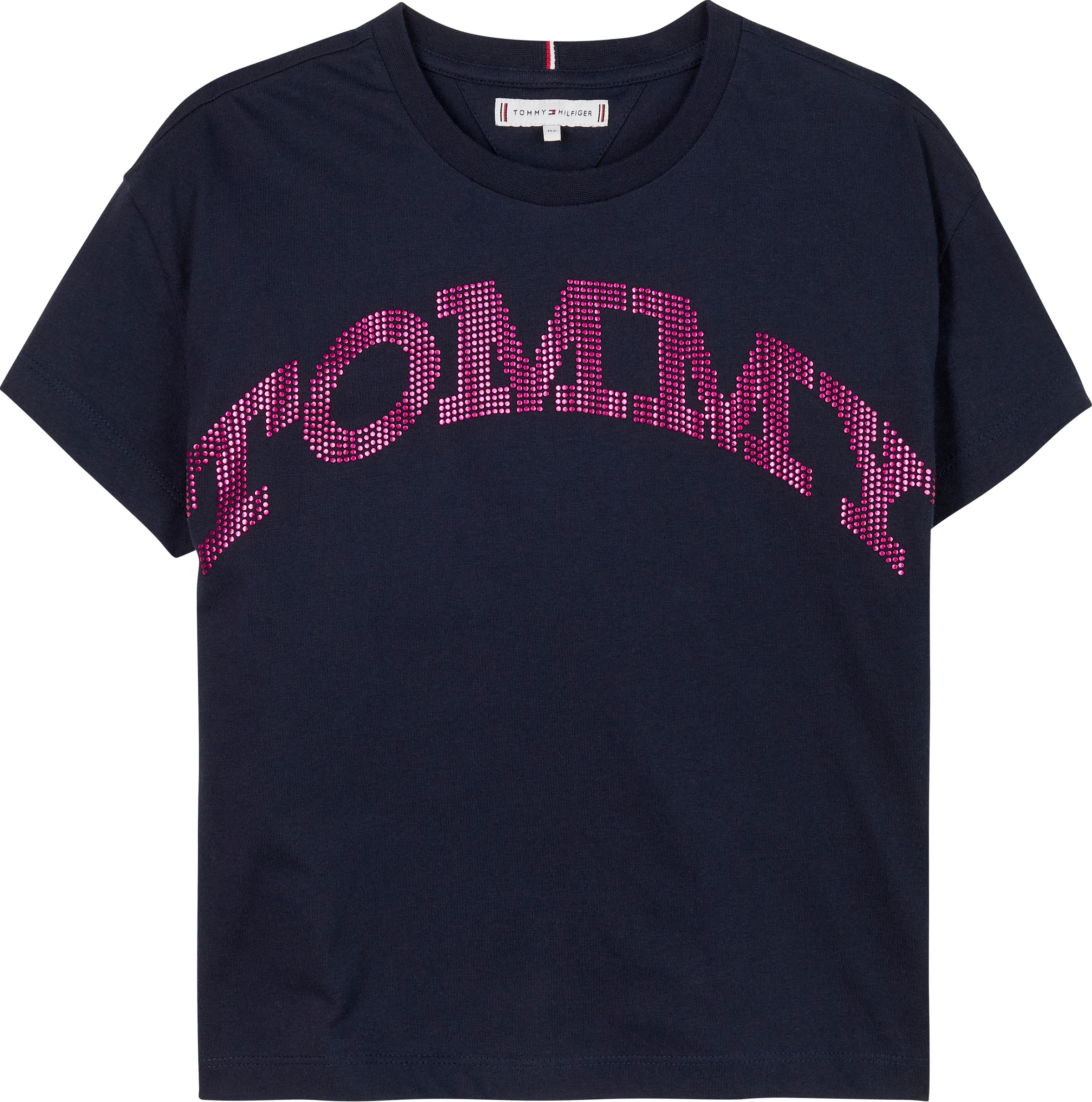 Tommy Hilfiger T-Shirt »TOMMY DOT FOIL TEE SS«, mit Foliendruck