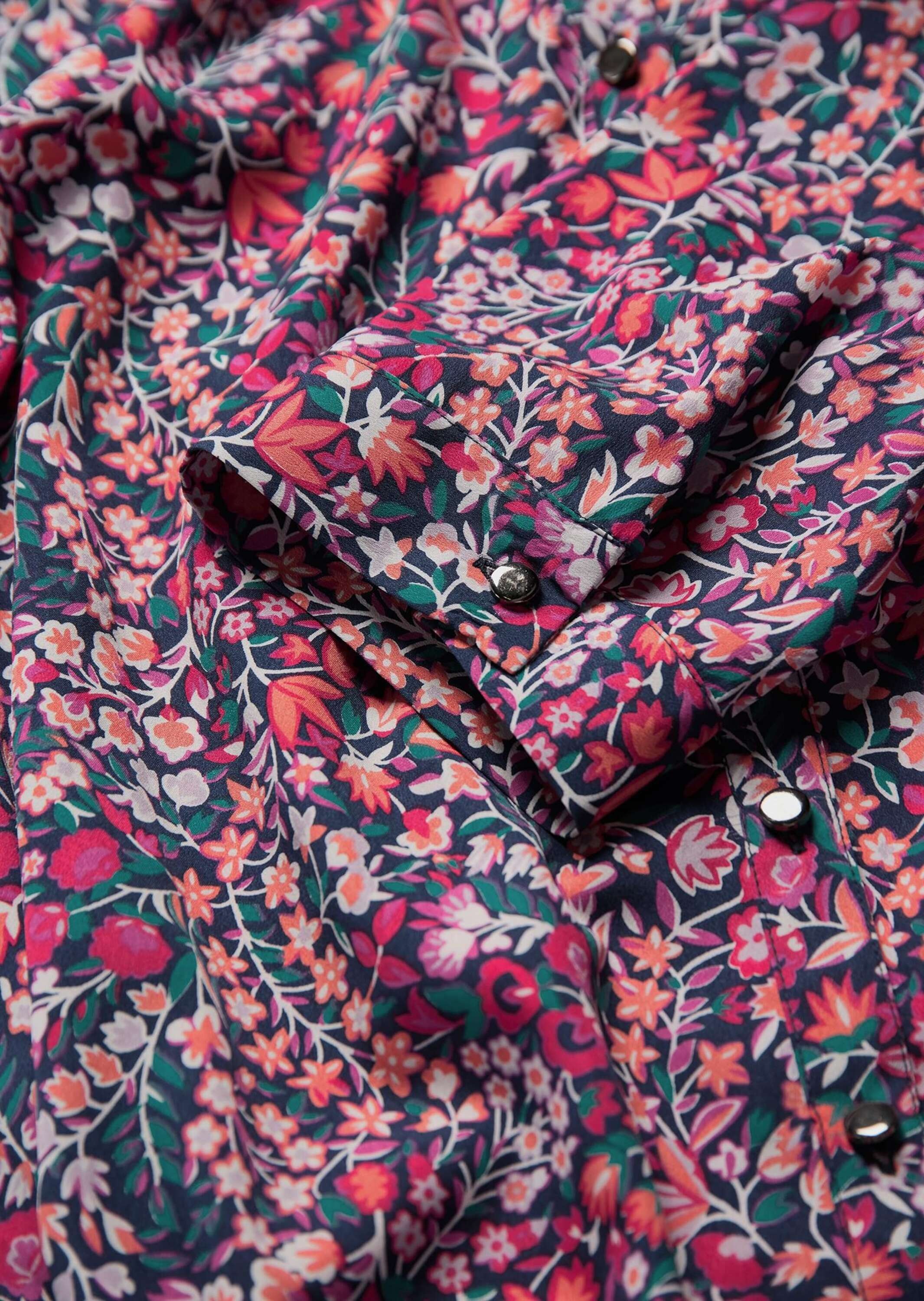 GOLDNER Hemdbluse »Kurzgröße Pflegeleichte Bluse mit 3/4-Arm« Mit offenem Kragen