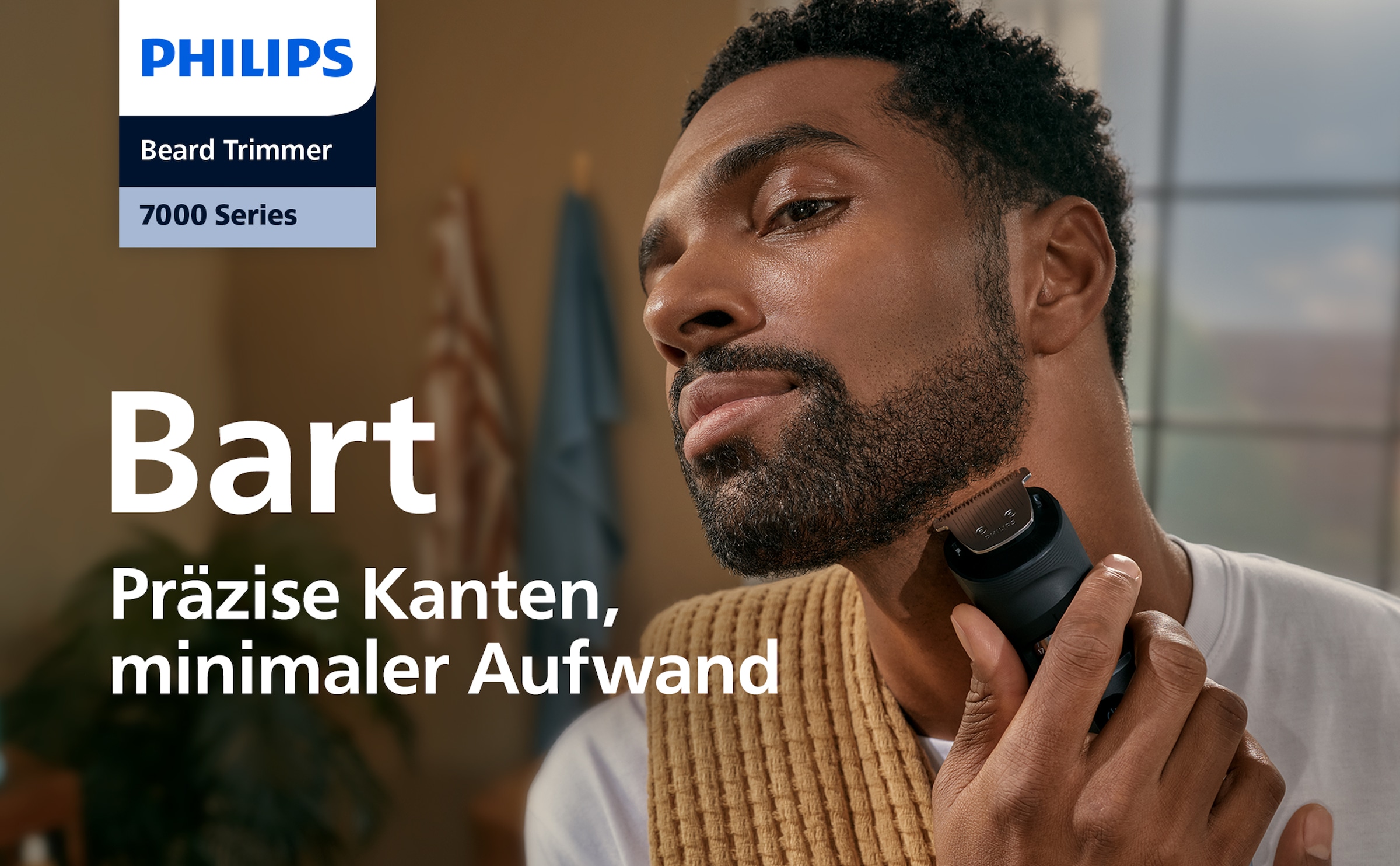 Philips Bartschneider »Serie 5000 BT5780/15«, 3 Aufsätze, mit 40 einstellbaren Schnittlängen, inkl. Ladestation