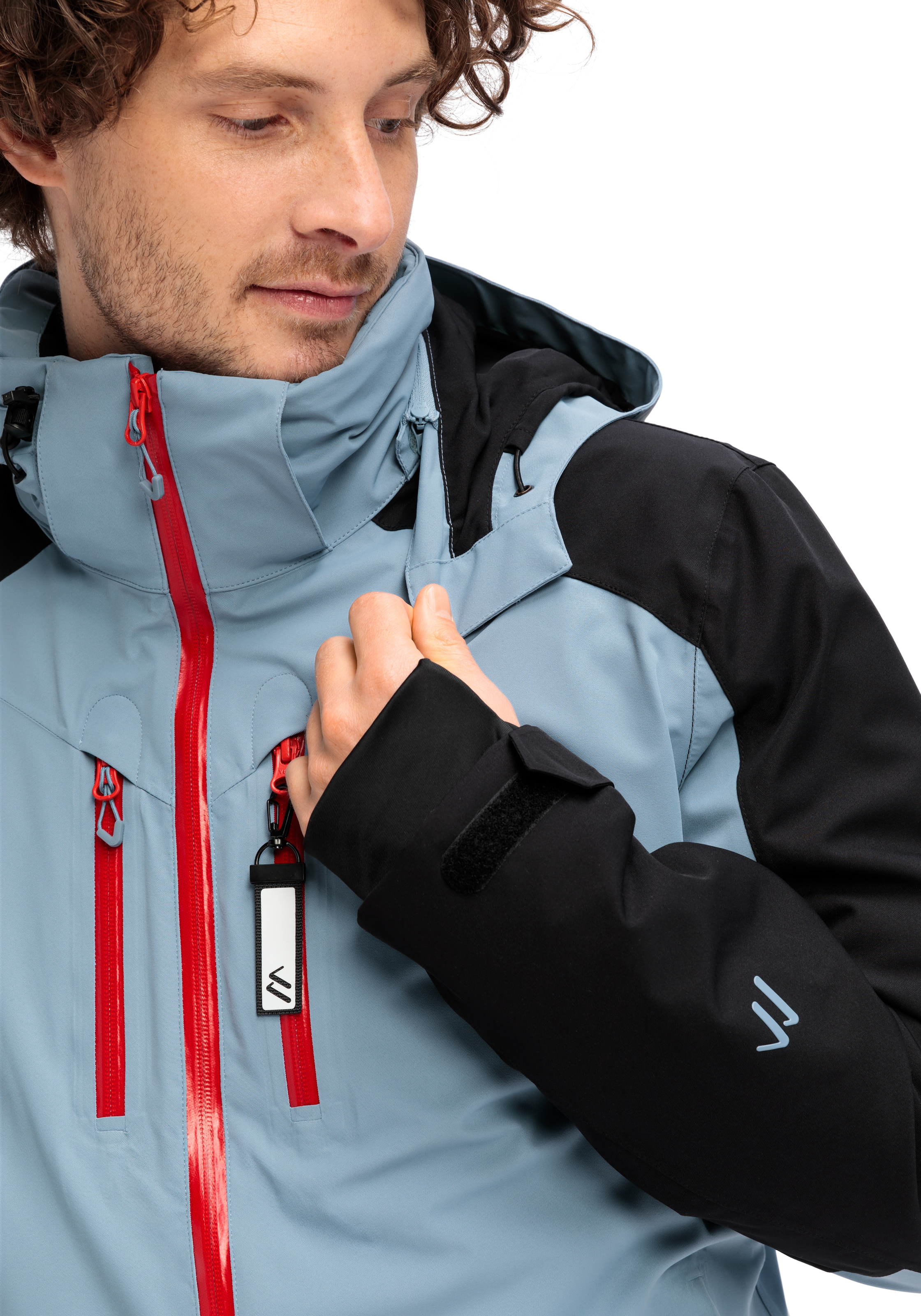 Maier Sports Skijacke »Chopok«, Herren Winterjacke mit RV-Taschen und Kapuze, wasserdicht