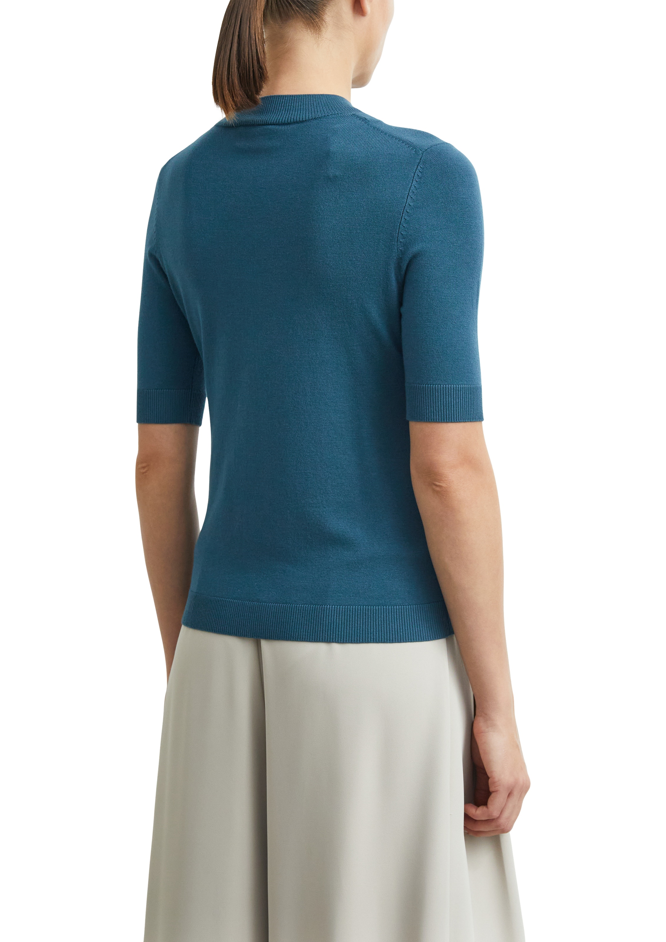 Comma Strickpullover Halbarm mit Viskose