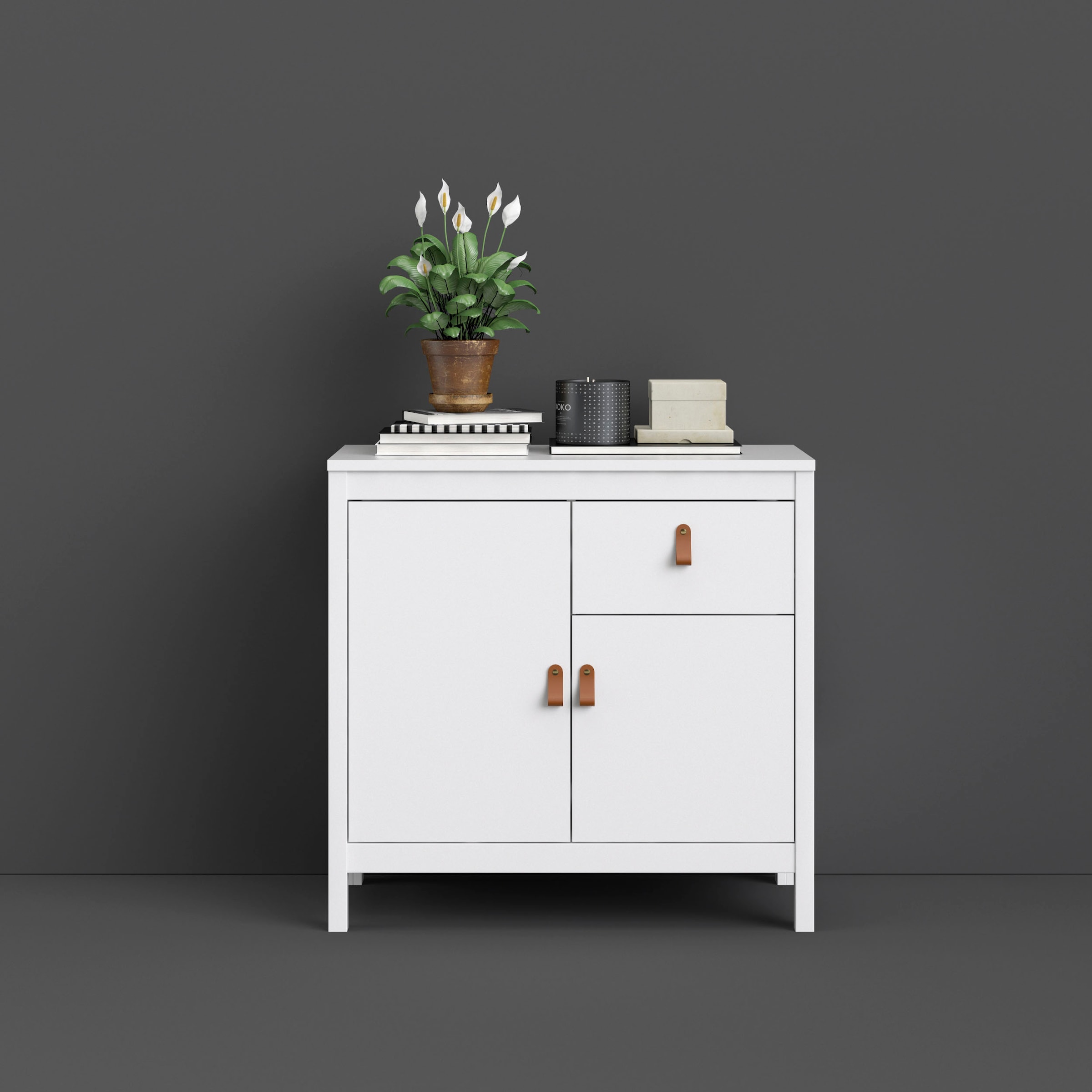Home affaire Sideboard »Madrid, Aufbewahrung, Schubladenschrank, Sideboard,«, mit 2 Türen und 2 Schublade, Breite 82 cm, Höhe 80 cm