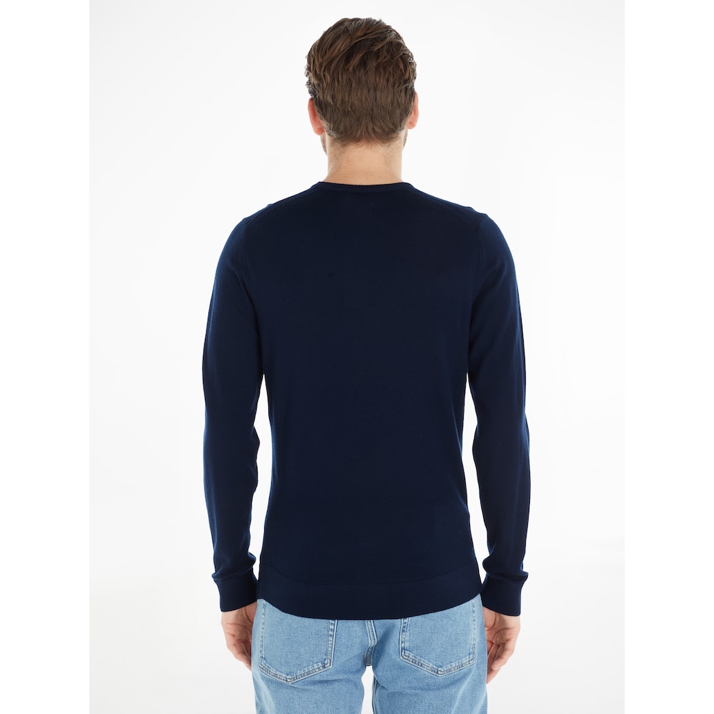 Calvin Klein Rundhalspullover »SUPERIOR WOOL CREW NECK SWEATER«