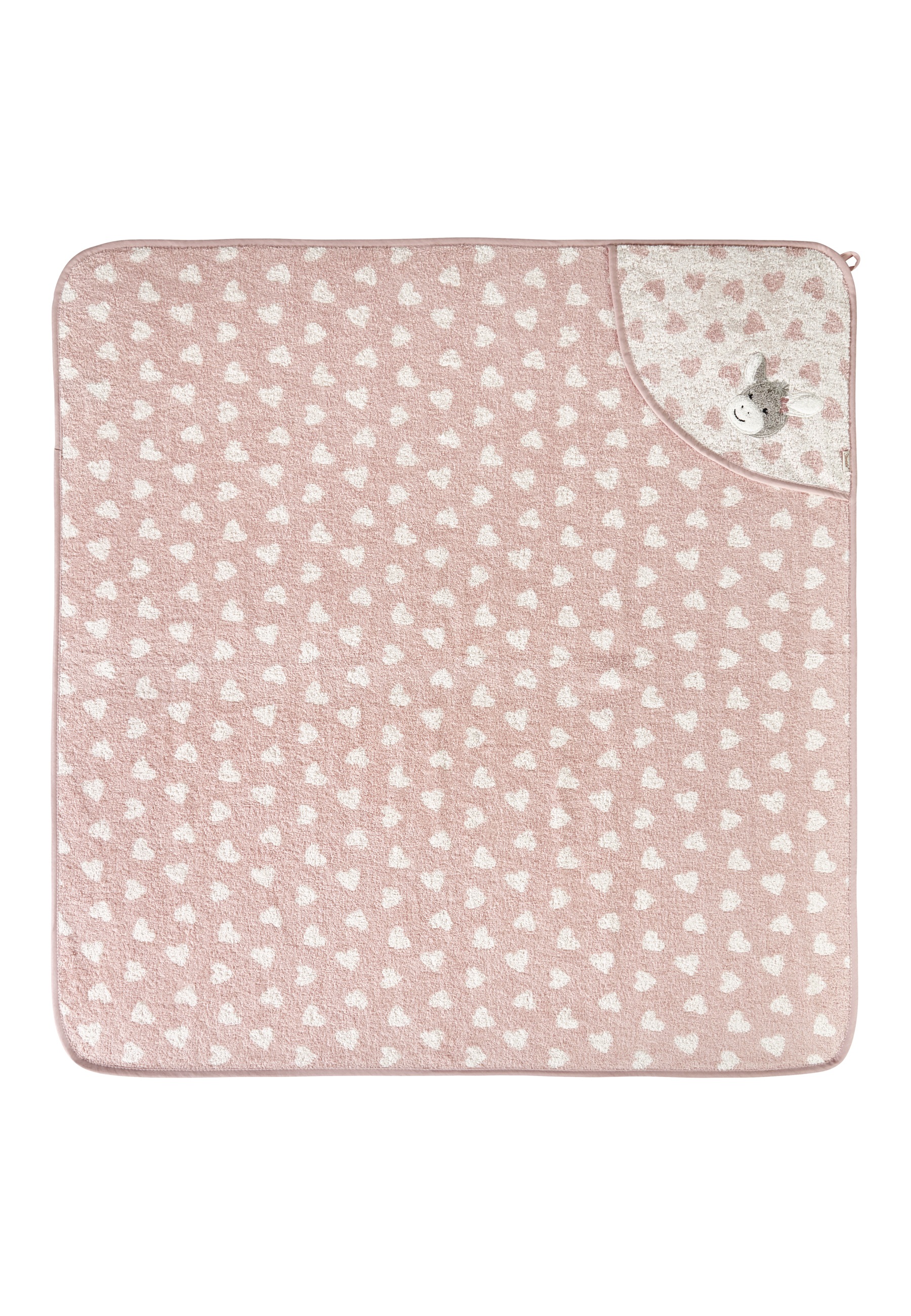 Sterntaler® Kapuzenhandtuch »Kapuzenbadetuch 100x100 cm ESEL Emmi Girl«, (1 St.)
