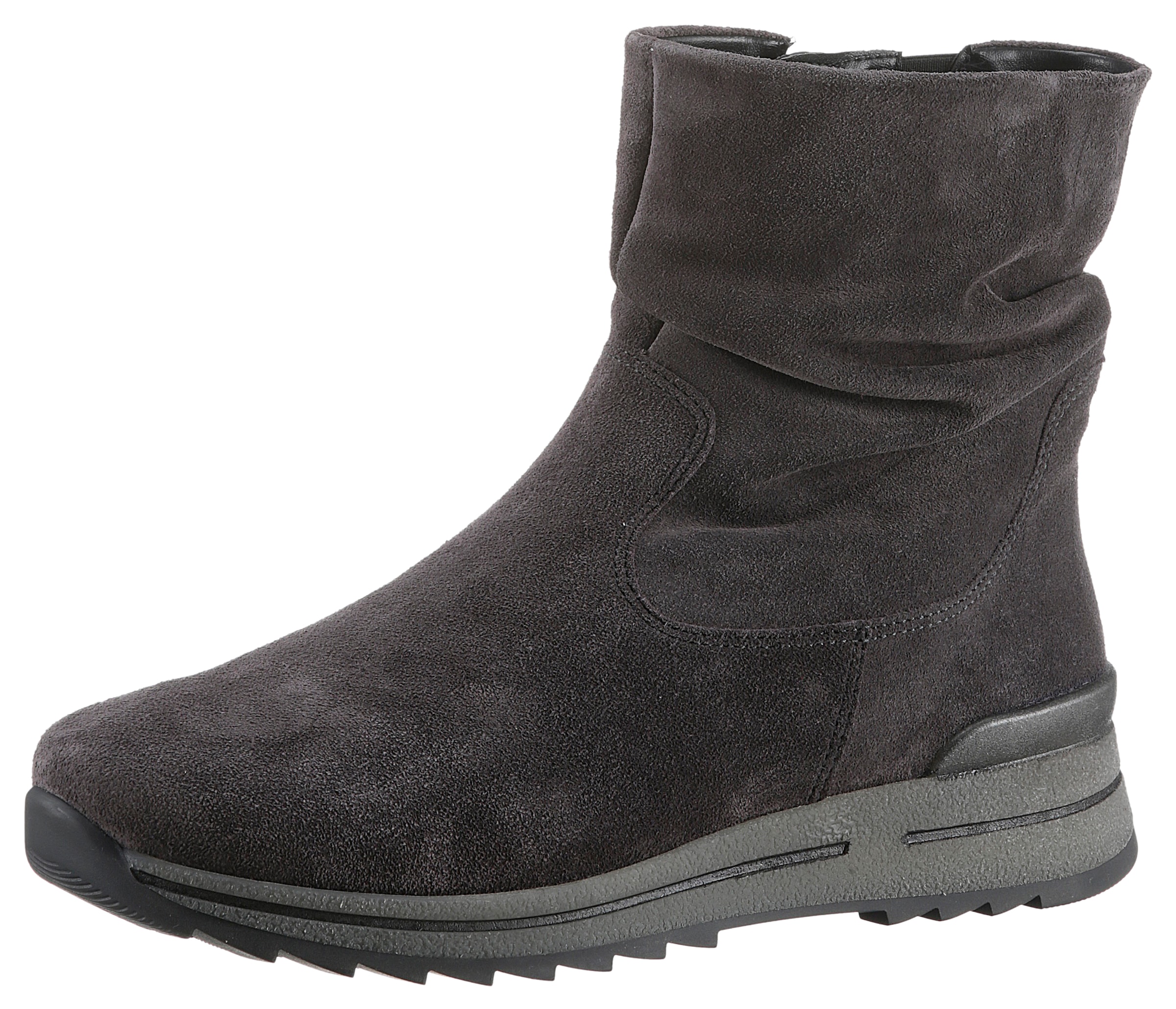 Ara Schlupfboots »OSAKA«, Stiefelette, Keilabsatz, Casual-Boots in Komfortweite H = sehr weit