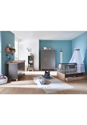 Babyzimmer-Komplettset »Cloe«, (Set, 3 St., Kinderbett, Schrank, Wickelkommode)
