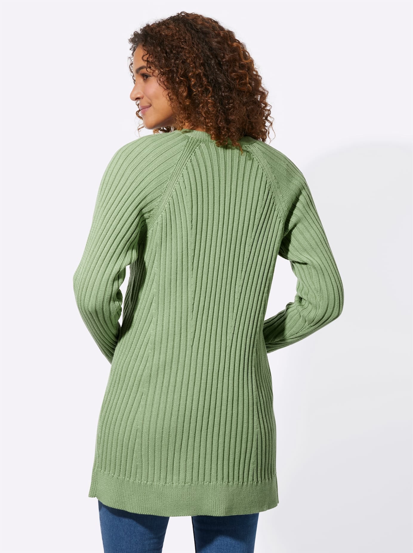 Casual Looks Longstrickjacke