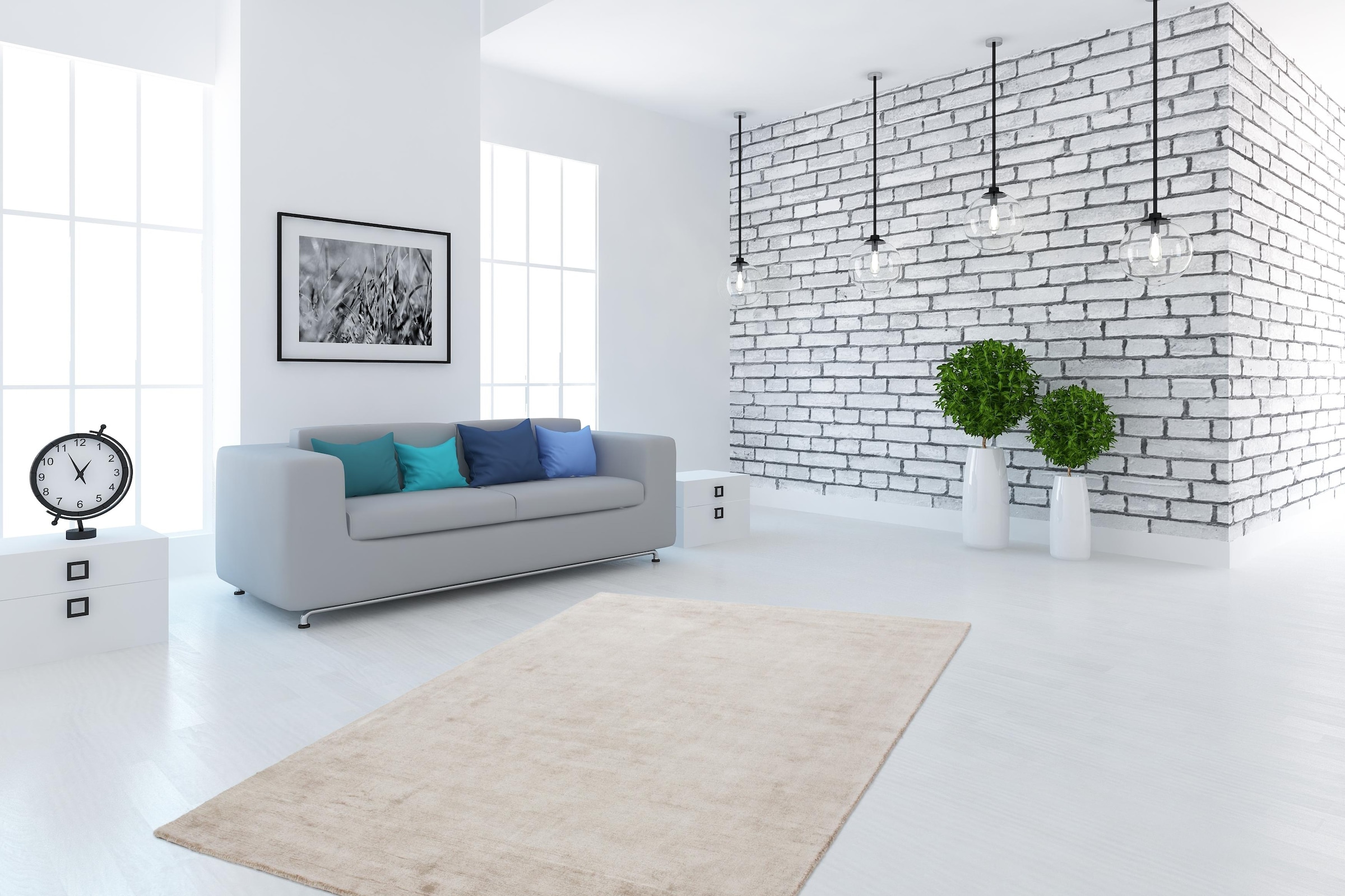 Kayoom Teppich »Luxury 110« rechteckig 13 mm Höhe Kurzflor, meliert, handweb, Wohnzimmer